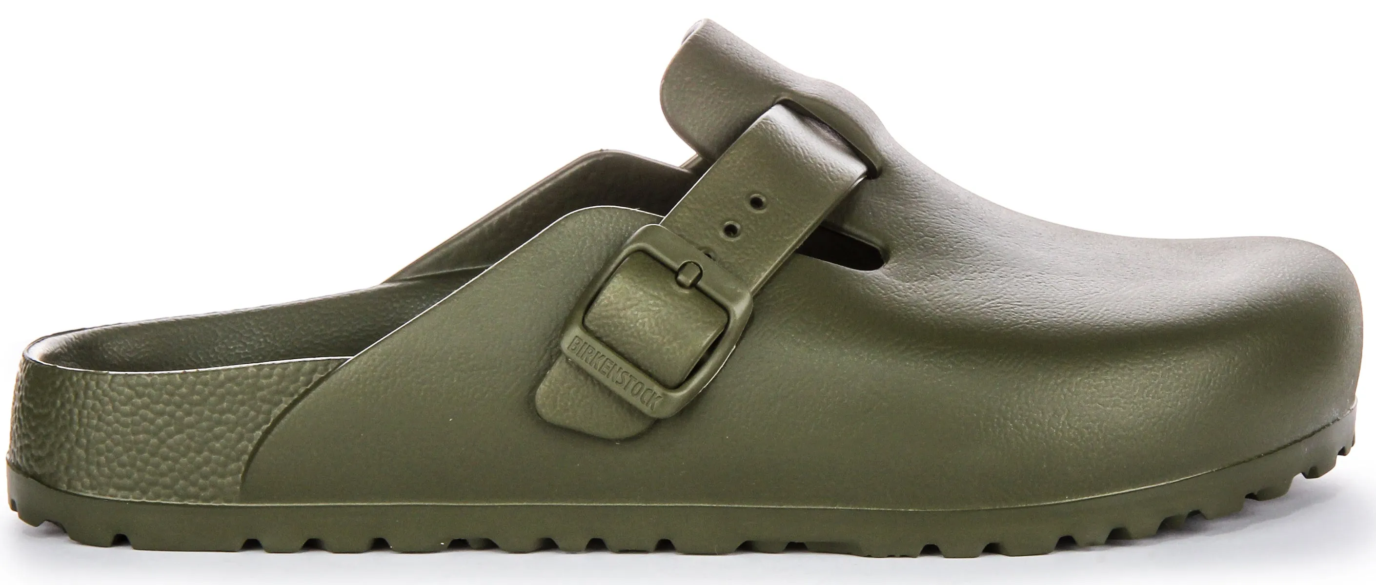 Birkenstock Boston Eva In Khaki | Narrow Fit Shoes Birkenstock