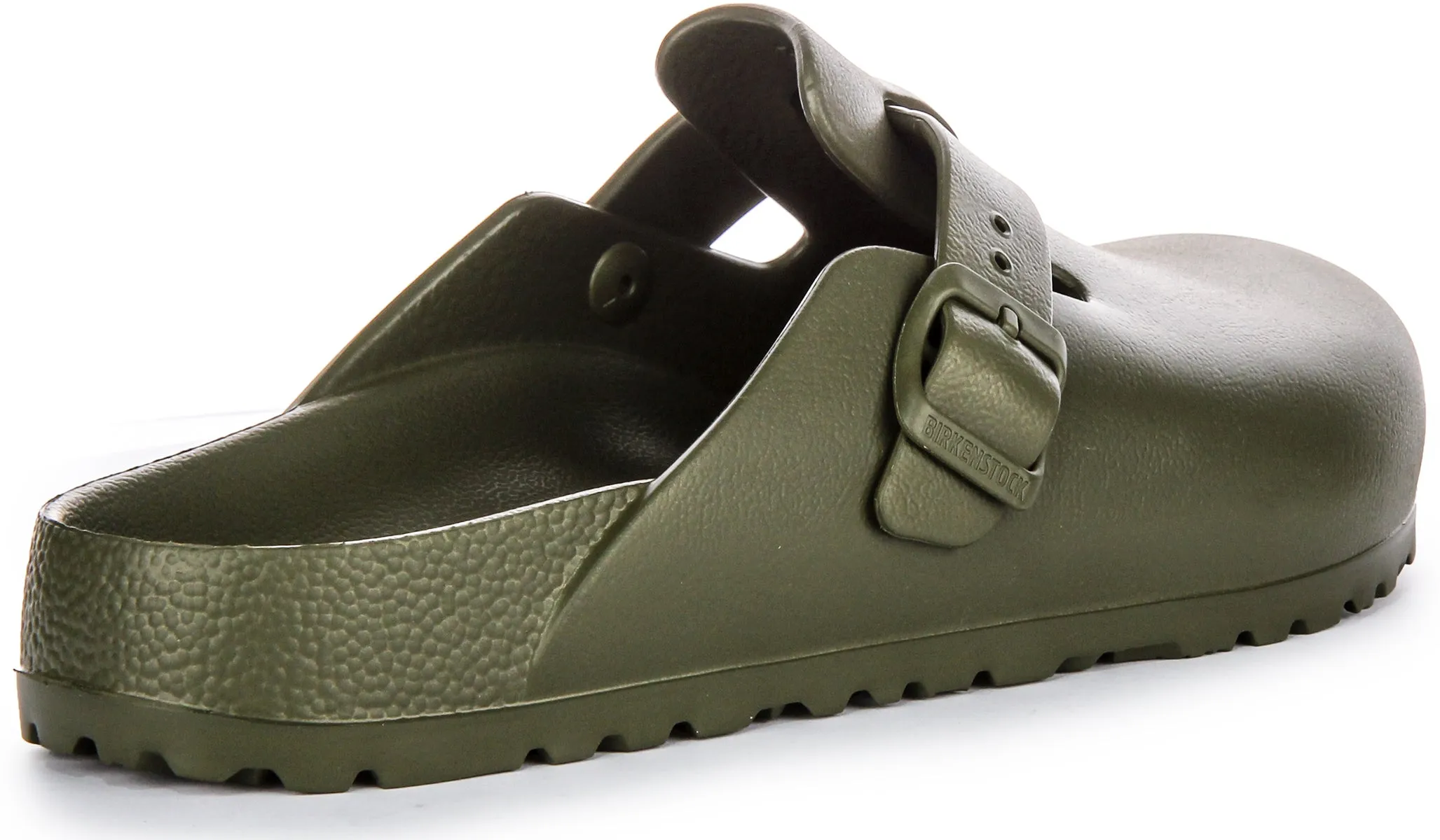 Birkenstock Boston Eva In Khaki | Narrow Fit Shoes Birkenstock