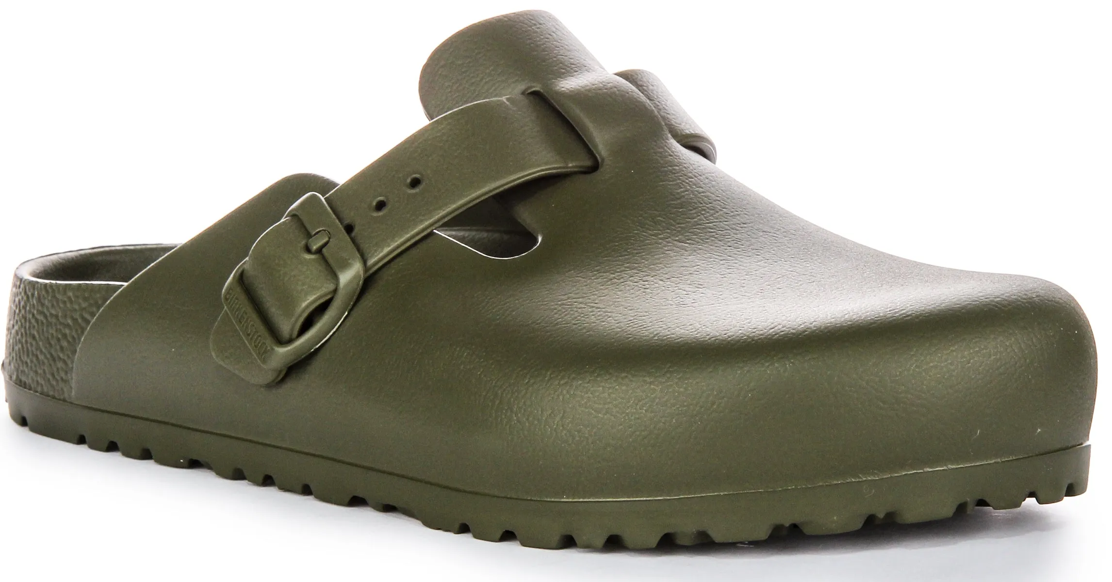 Birkenstock Boston Eva In Khaki | Narrow Fit Shoes Birkenstock