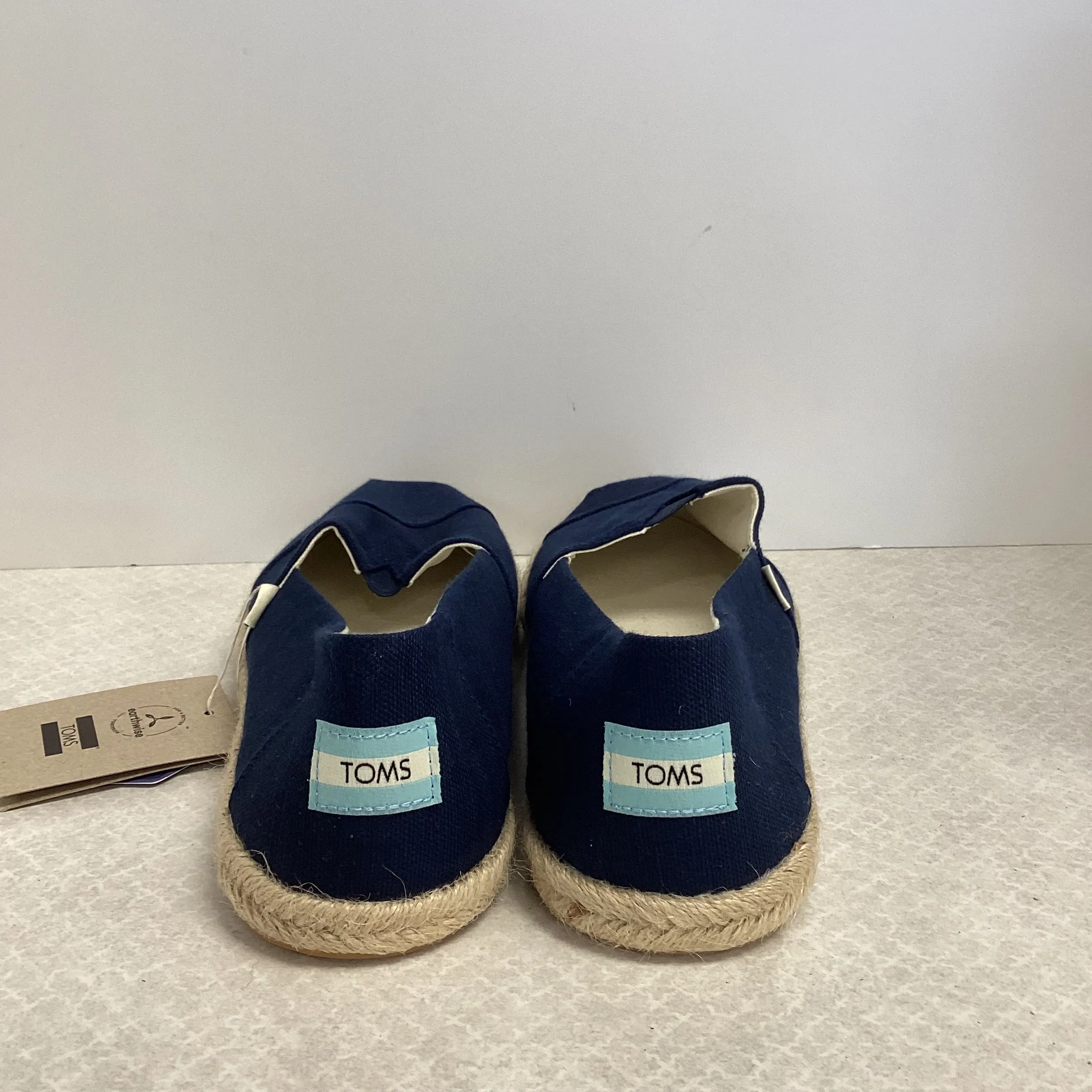 Blue Shoes Flats Toms, Size 9.5 toms