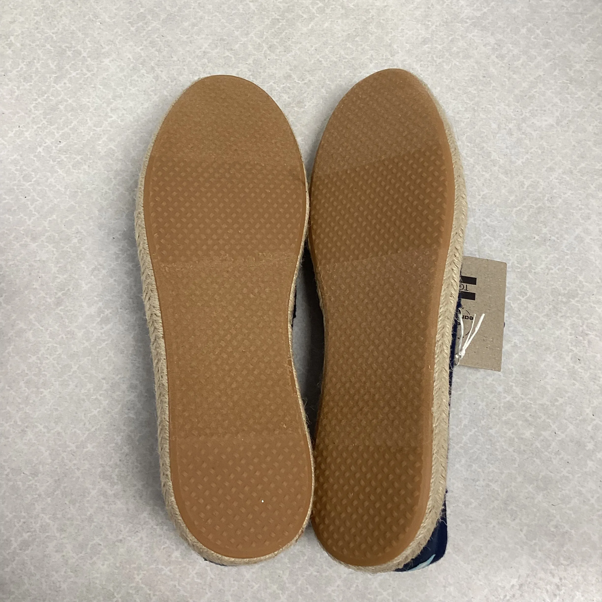 Blue Shoes Flats Toms, Size 9.5 toms