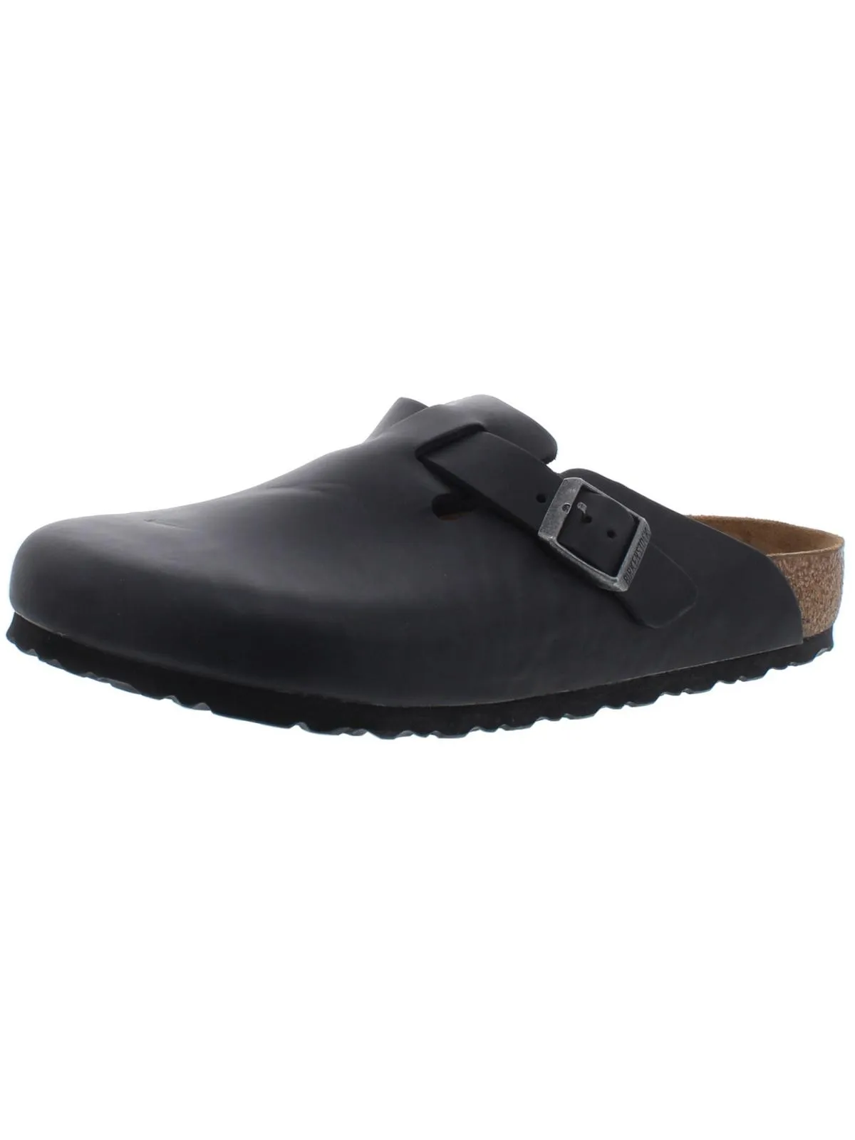 Boston Mens Leather Footbed Clogs