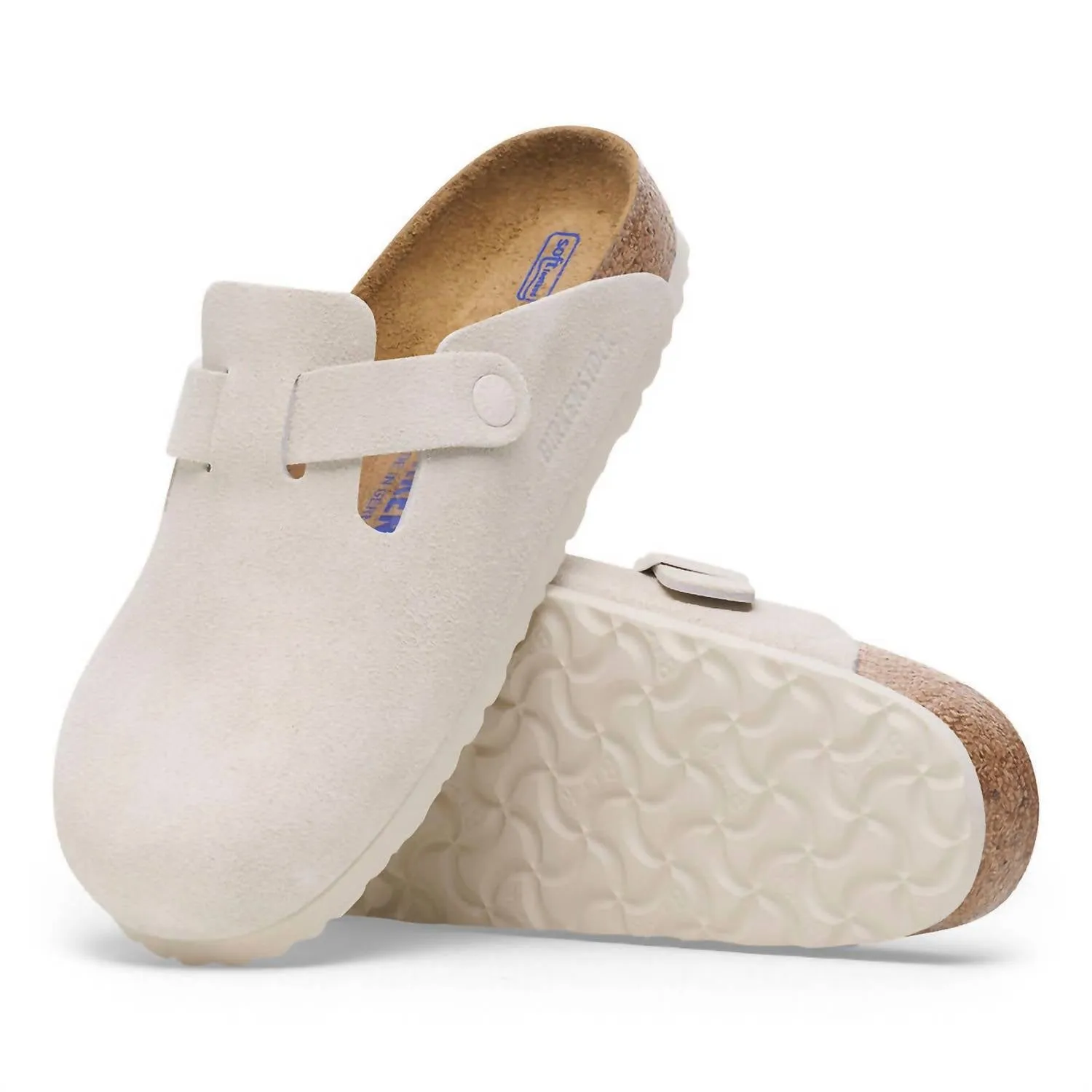 Boston Soft Footbed Clogs In Antique White