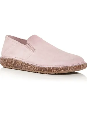 Callan Womens Leather Cushioned Footbed Loafers