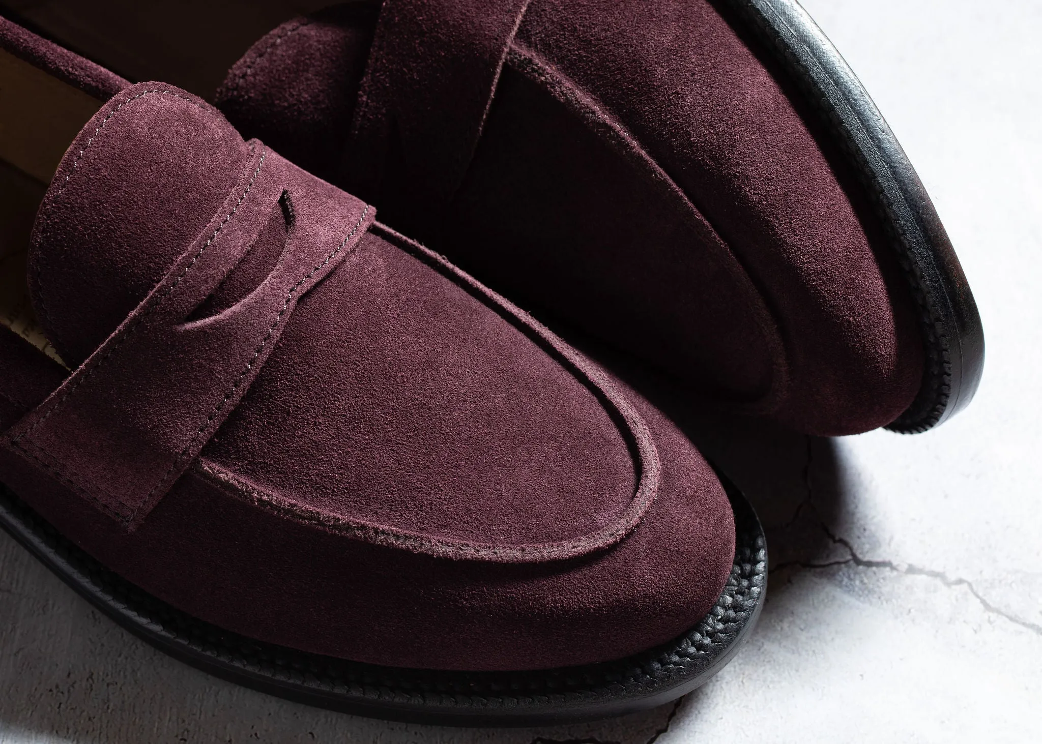 Clara Penny Loafer Berry Suede
