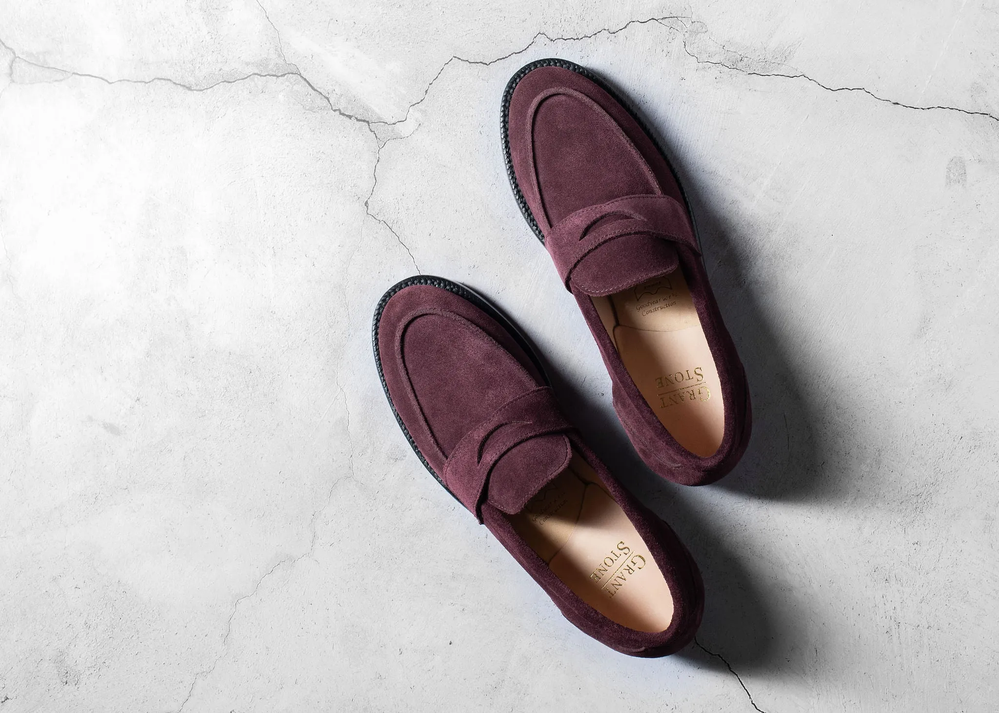 Clara Penny Loafer Berry Suede