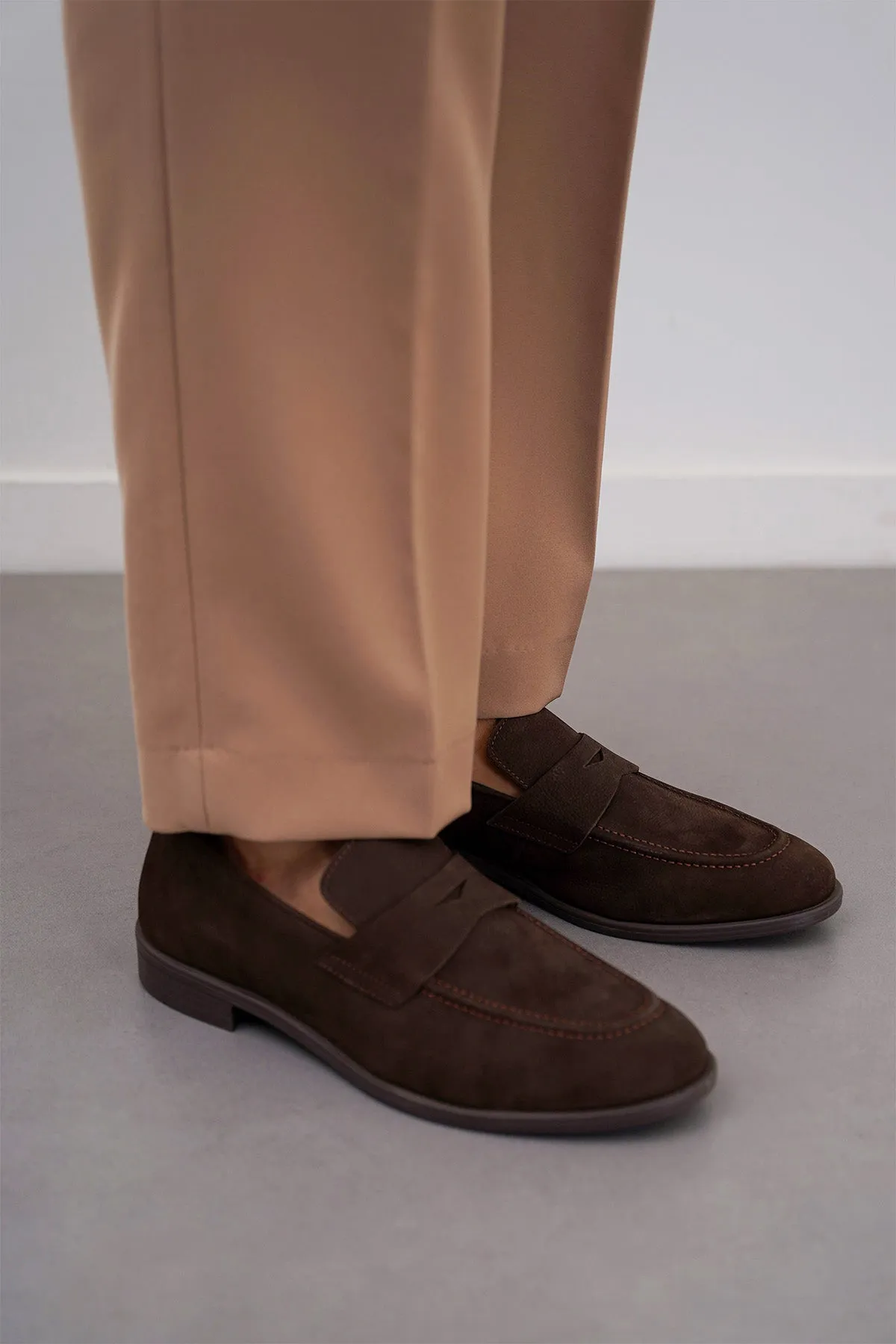 GENUINE NUBUCK LOAFERS