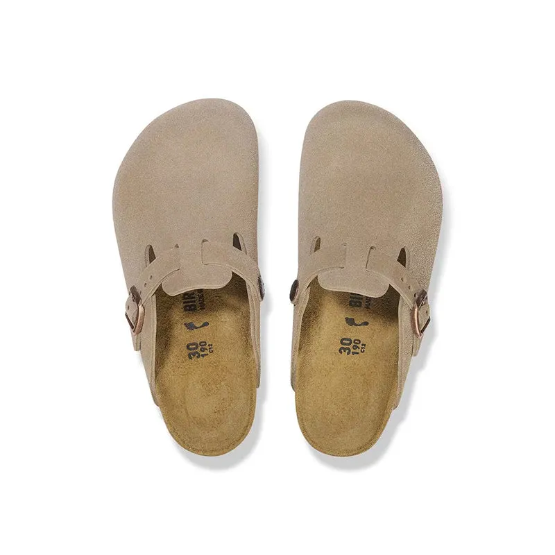 Kid's Preschool Boston Narrow Taupe Suede
