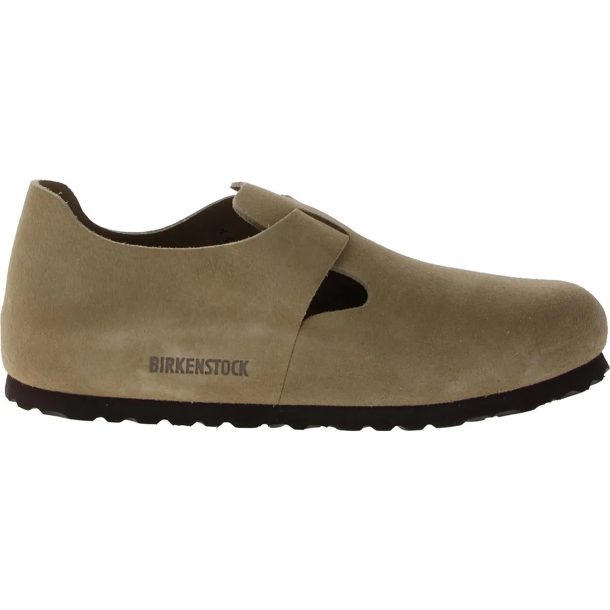 London BS Womens Faux Suede Buckle Clogs