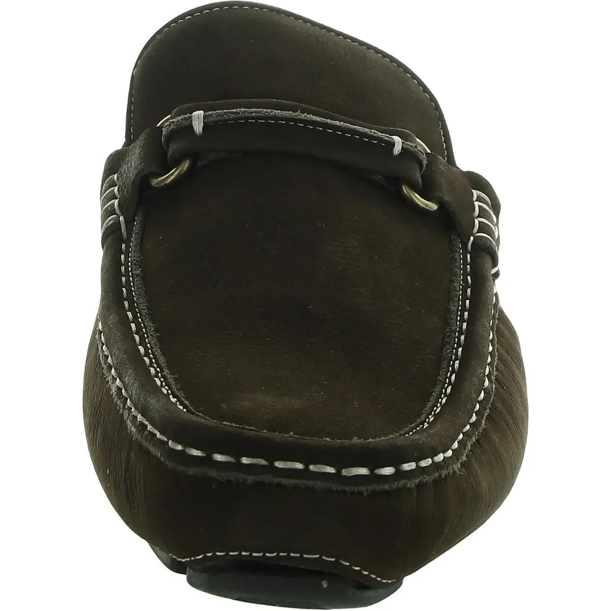 Mens Embellished Leather Loafers