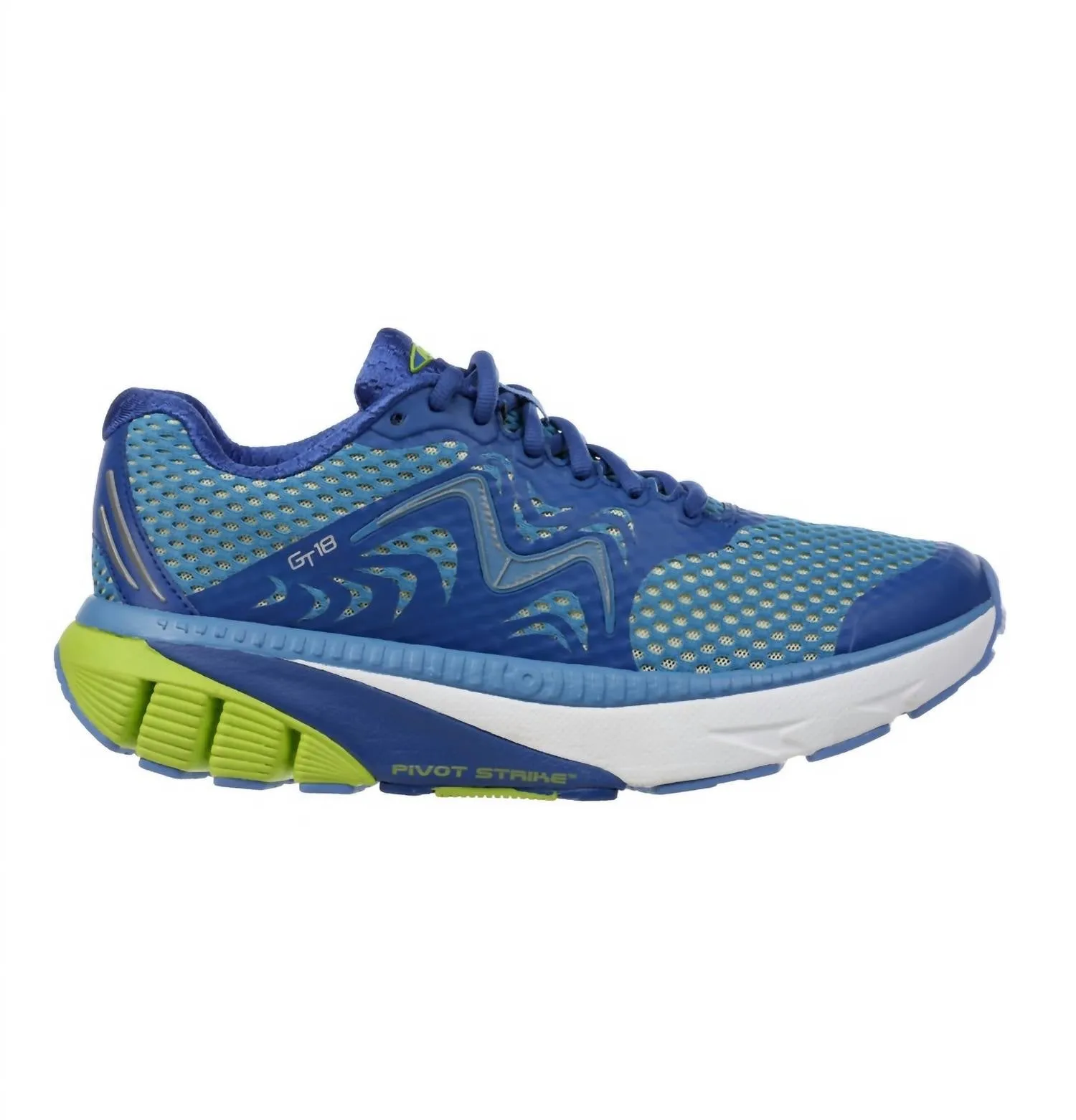 Men's Gt 18 Running Shoes In Navy Blue/lemon Green