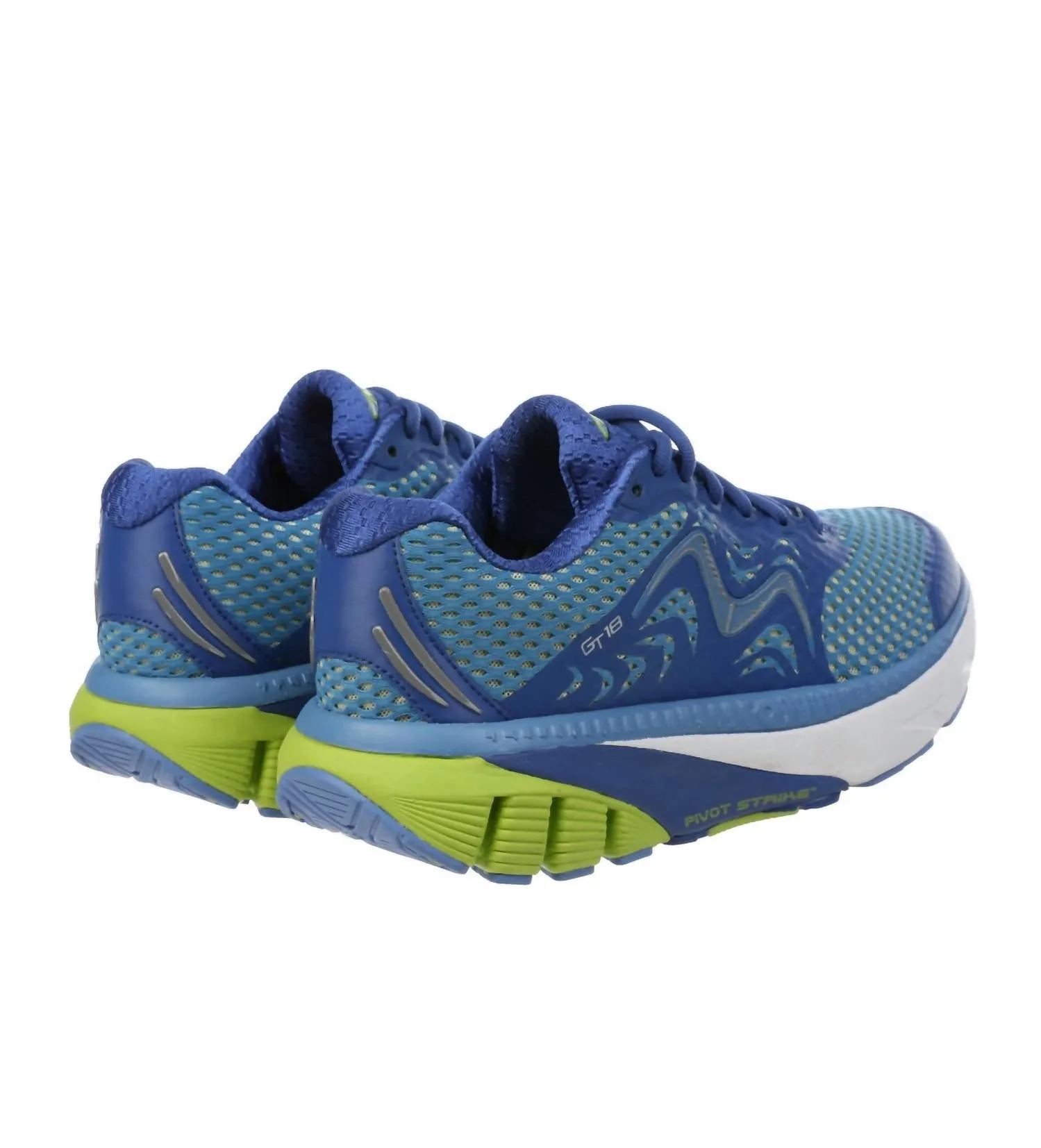 Men's Gt 18 Running Shoes In Navy Blue/lemon Green