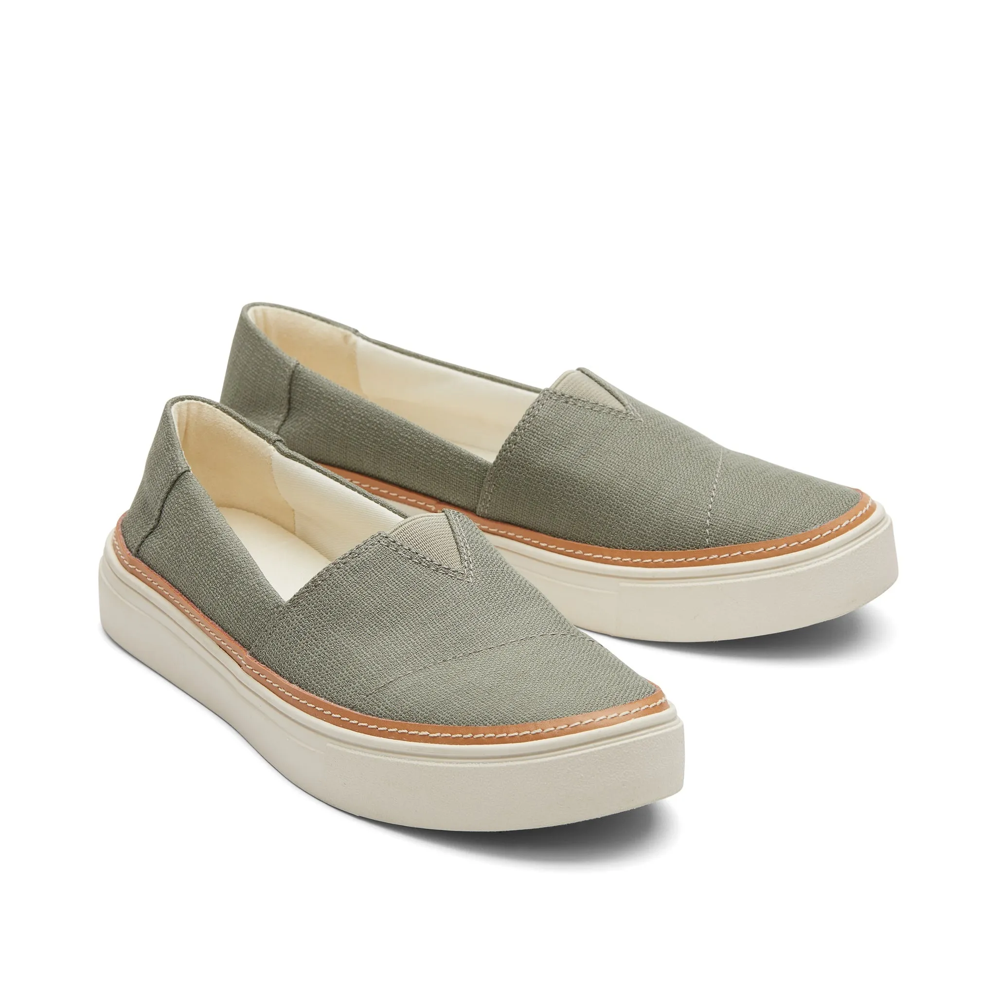Parker Vetiver Grey Slip On Sneaker