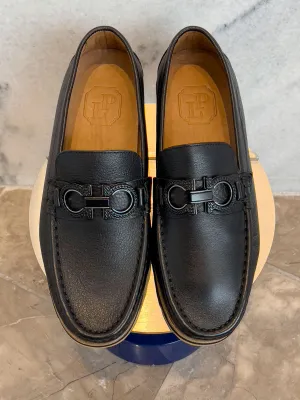 Pelle Calfskin Slip-On Loafer Black