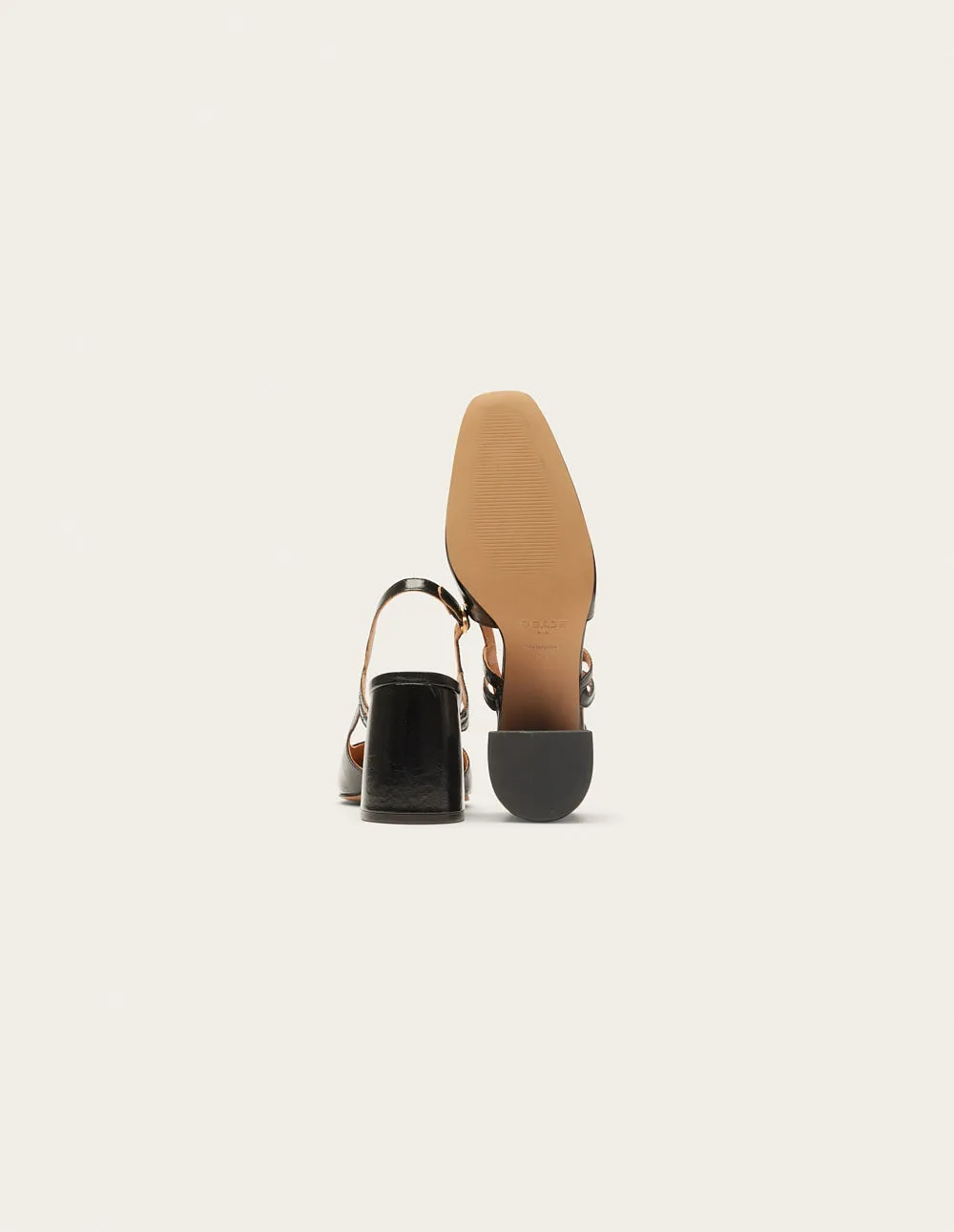 Pumps Marcie - Black pleated leather