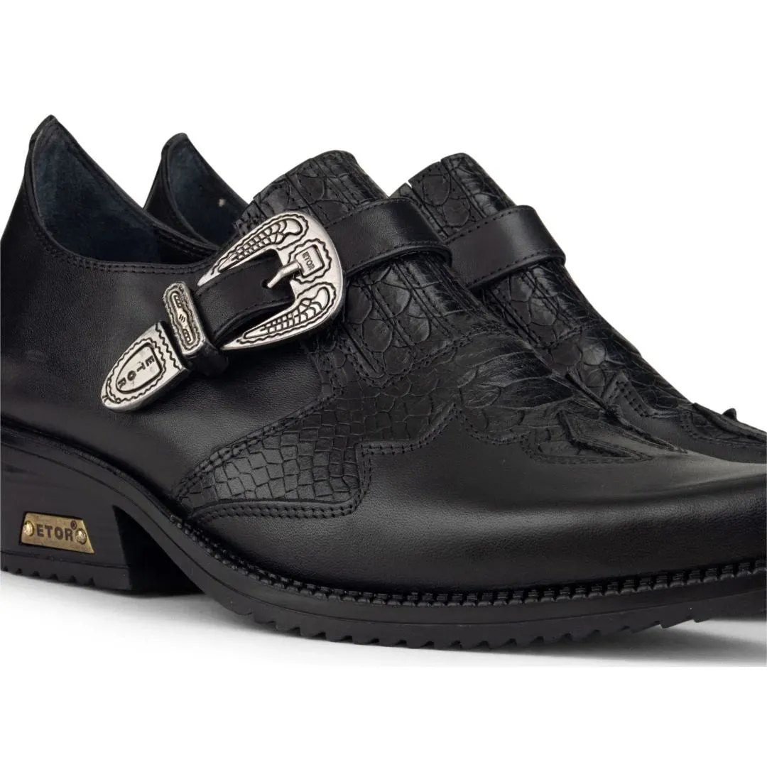 Real Leather Snake Western Cowboy Shoes
