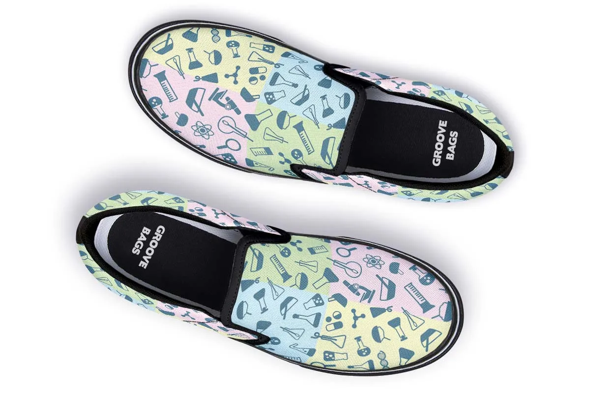 Science Symbols Slip-On Shoes