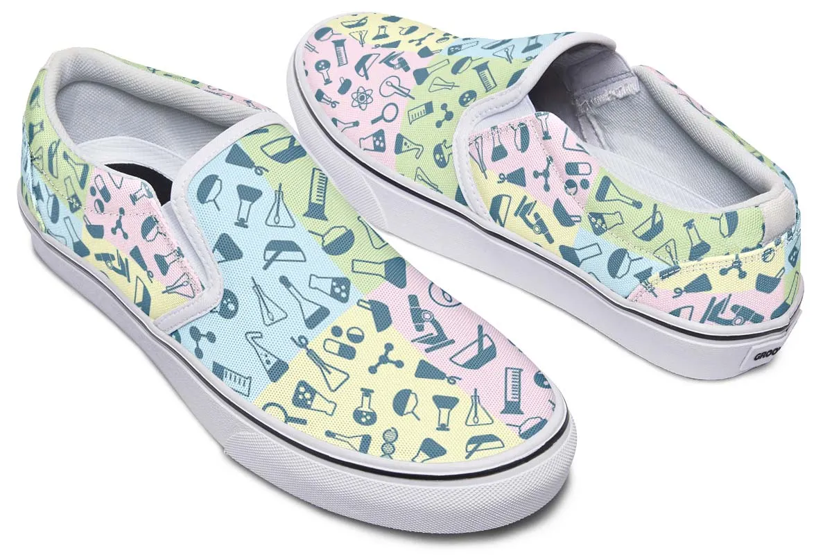 Science Symbols Slip-On Shoes