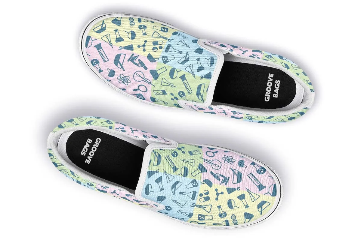 Science Symbols Slip-On Shoes