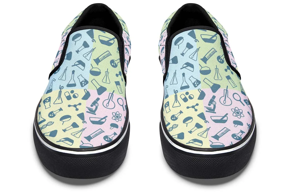 Science Symbols Slip-On Shoes