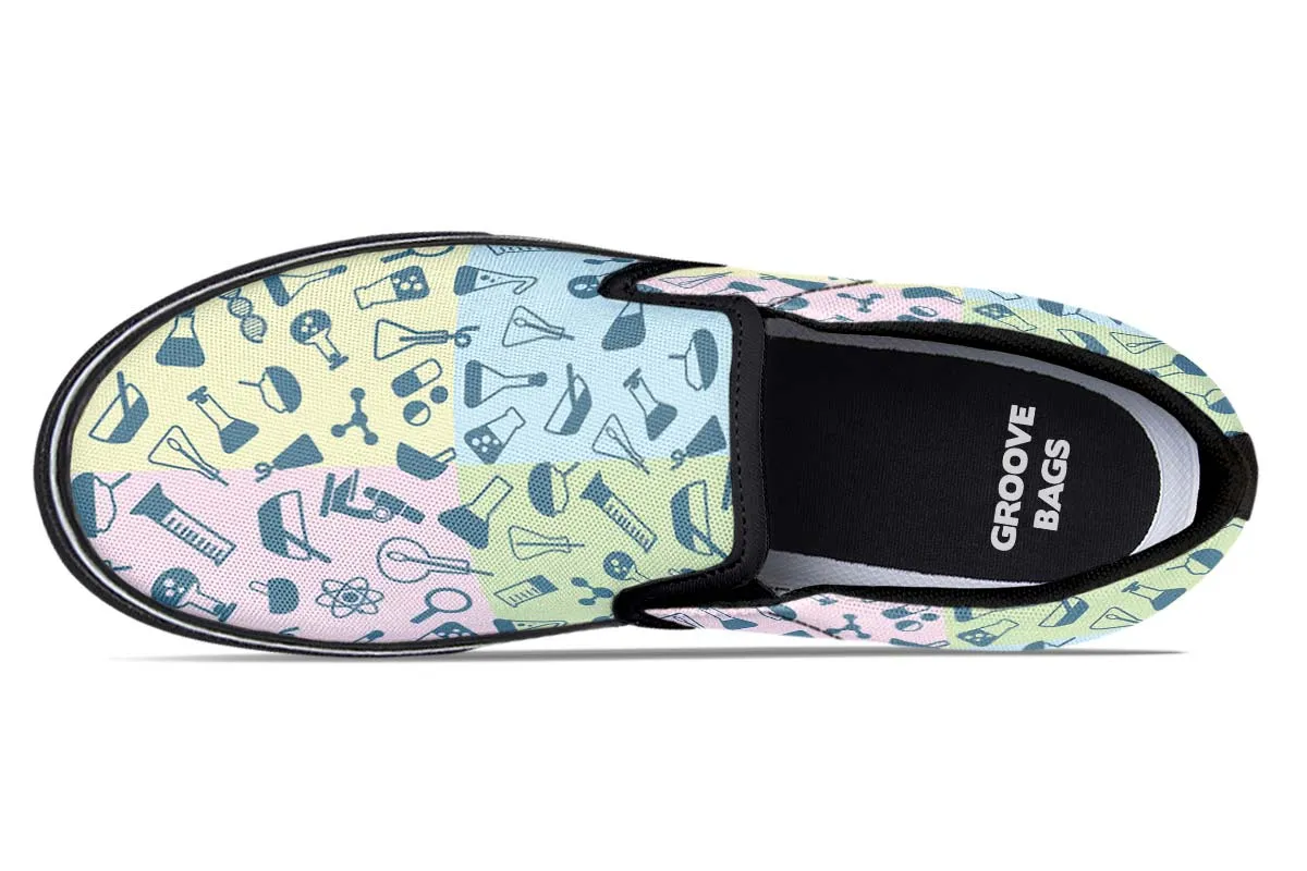 Science Symbols Slip-On Shoes