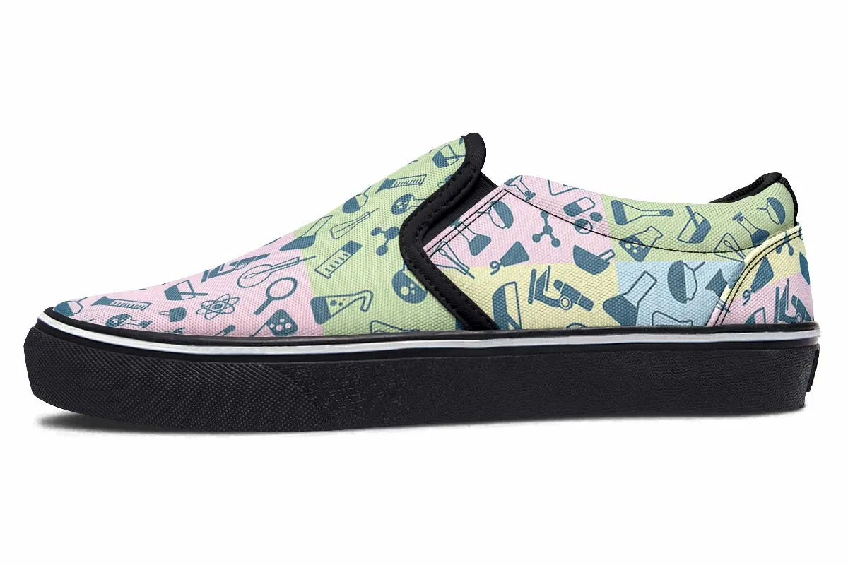 Science Symbols Slip-On Shoes