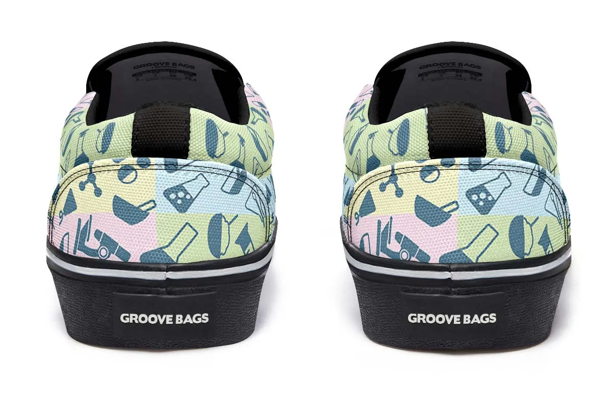 Science Symbols Slip-On Shoes