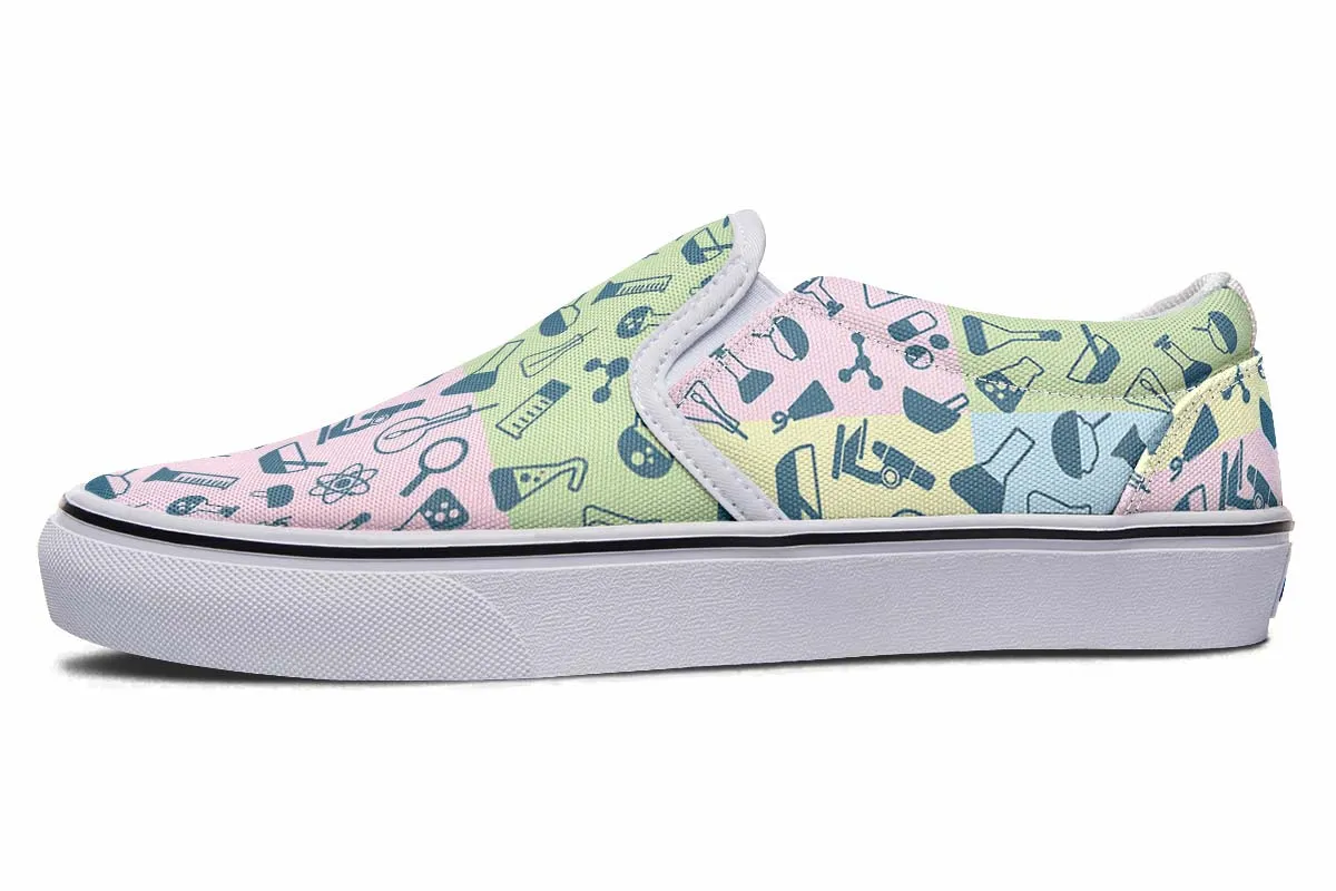 Science Symbols Slip-On Shoes