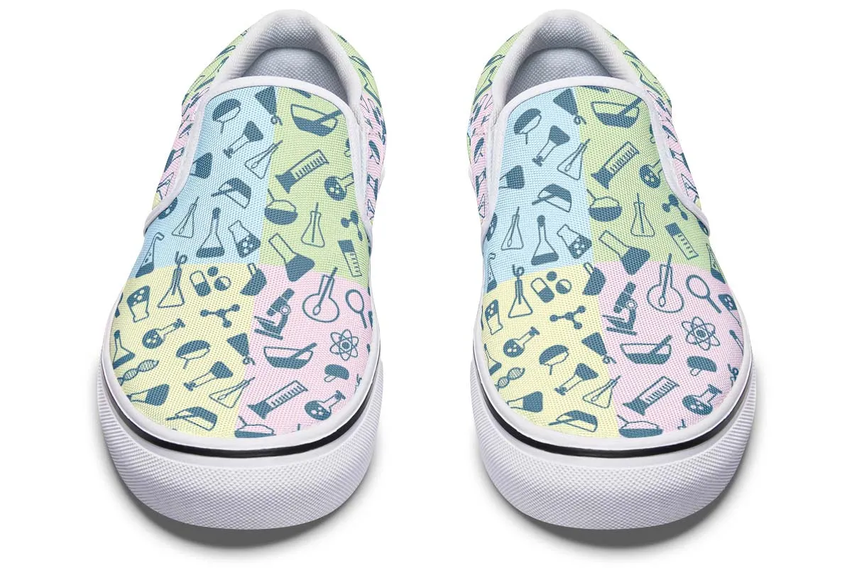 Science Symbols Slip-On Shoes