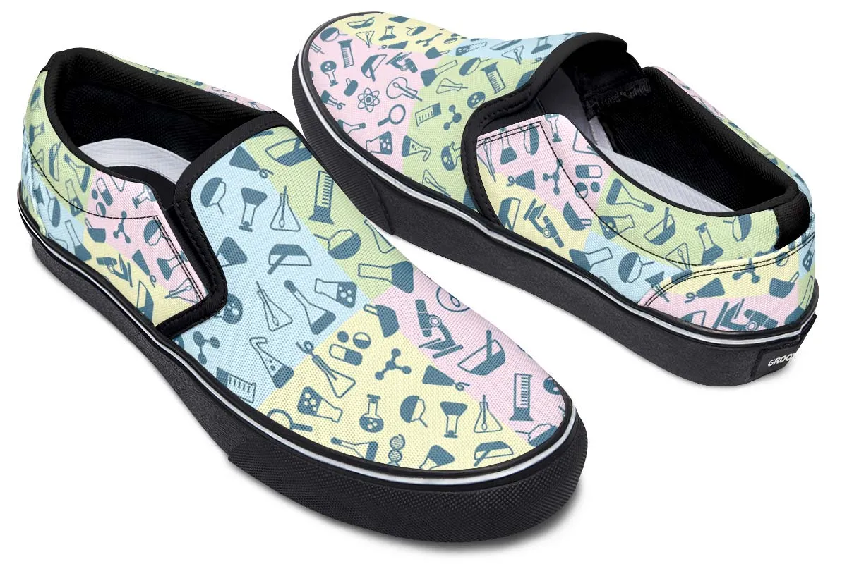 Science Symbols Slip-On Shoes