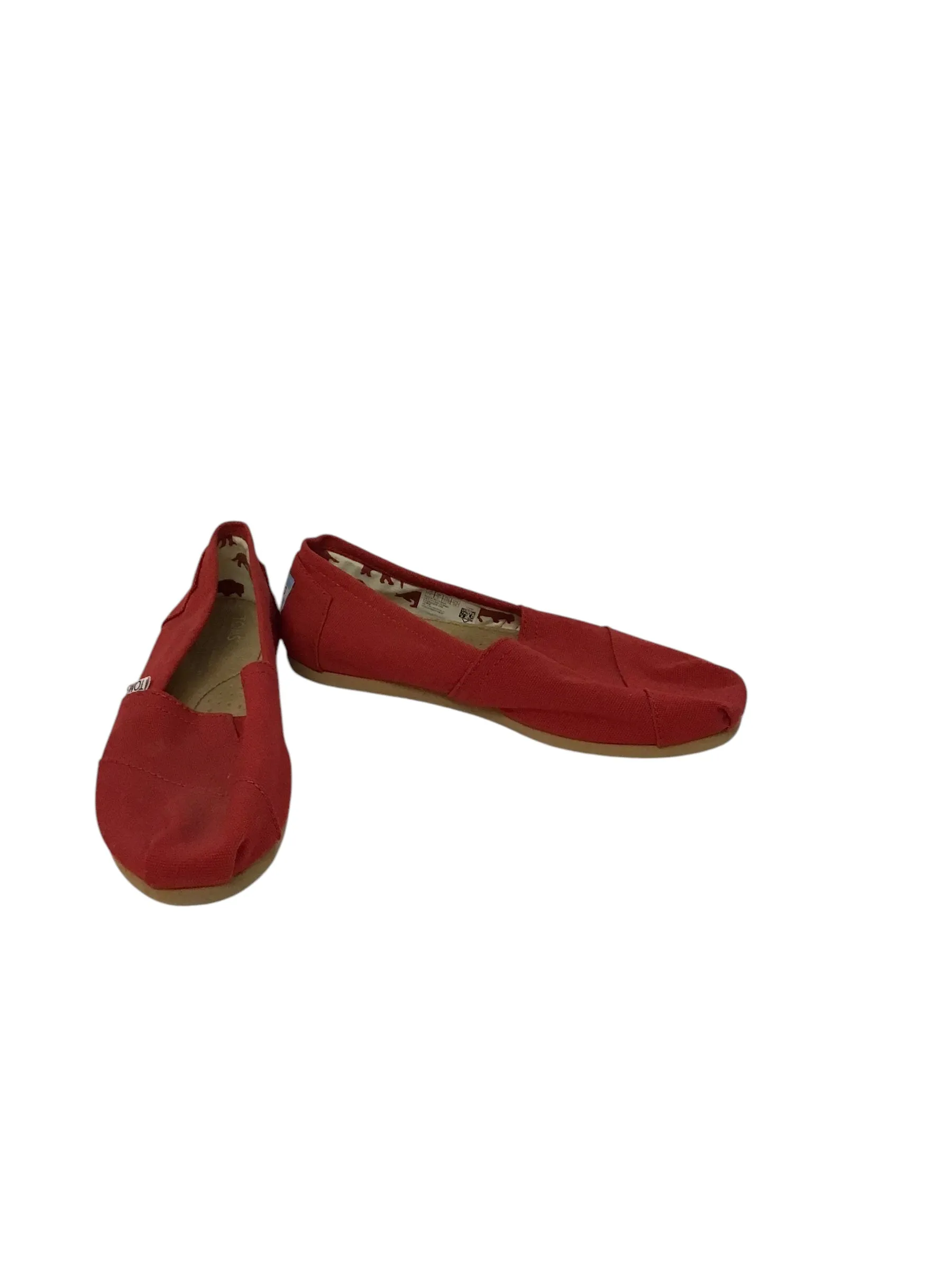 Shoes Flats By Toms In Red, Size: 7 toms