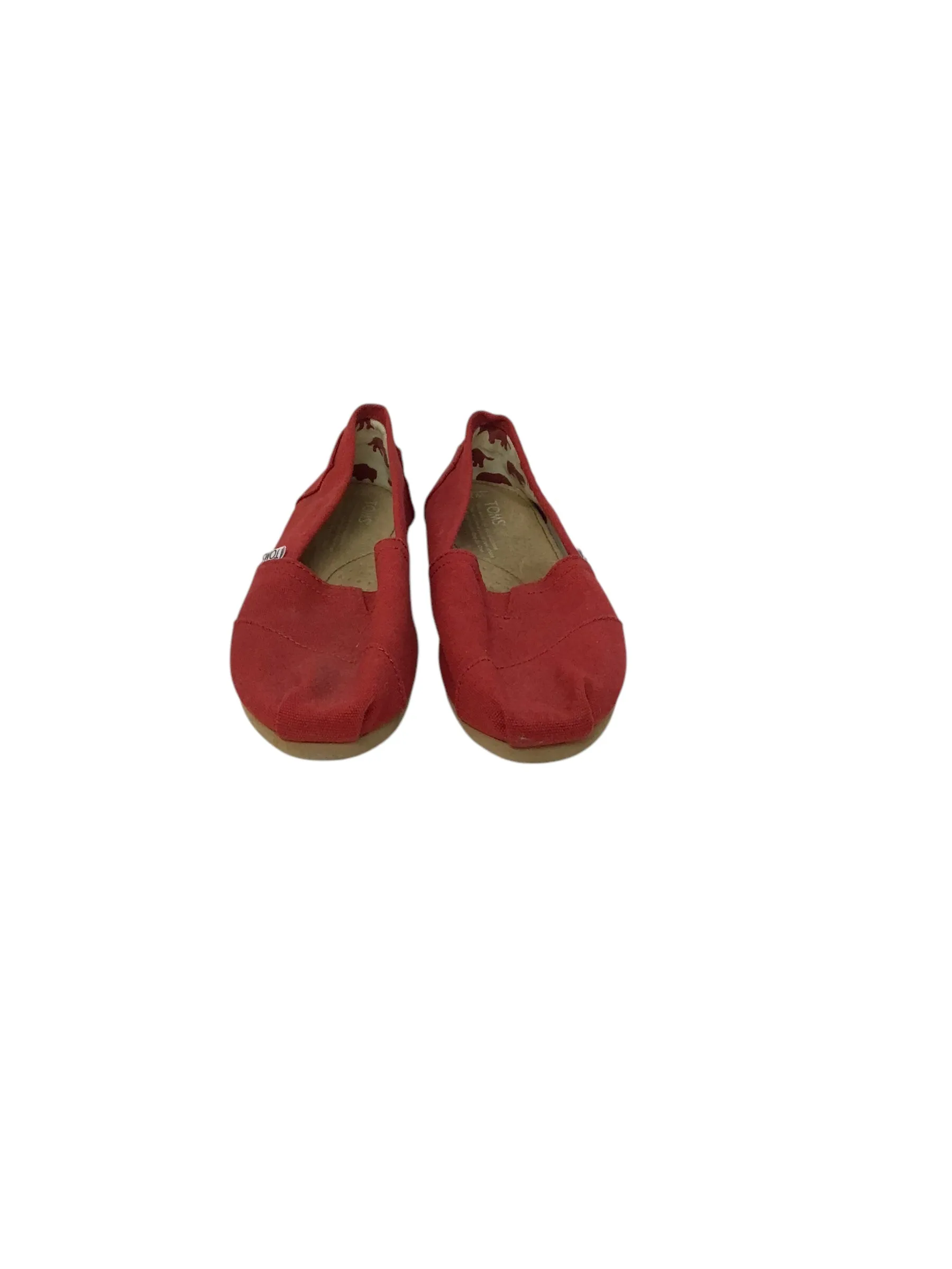Shoes Flats By Toms In Red, Size: 7 toms