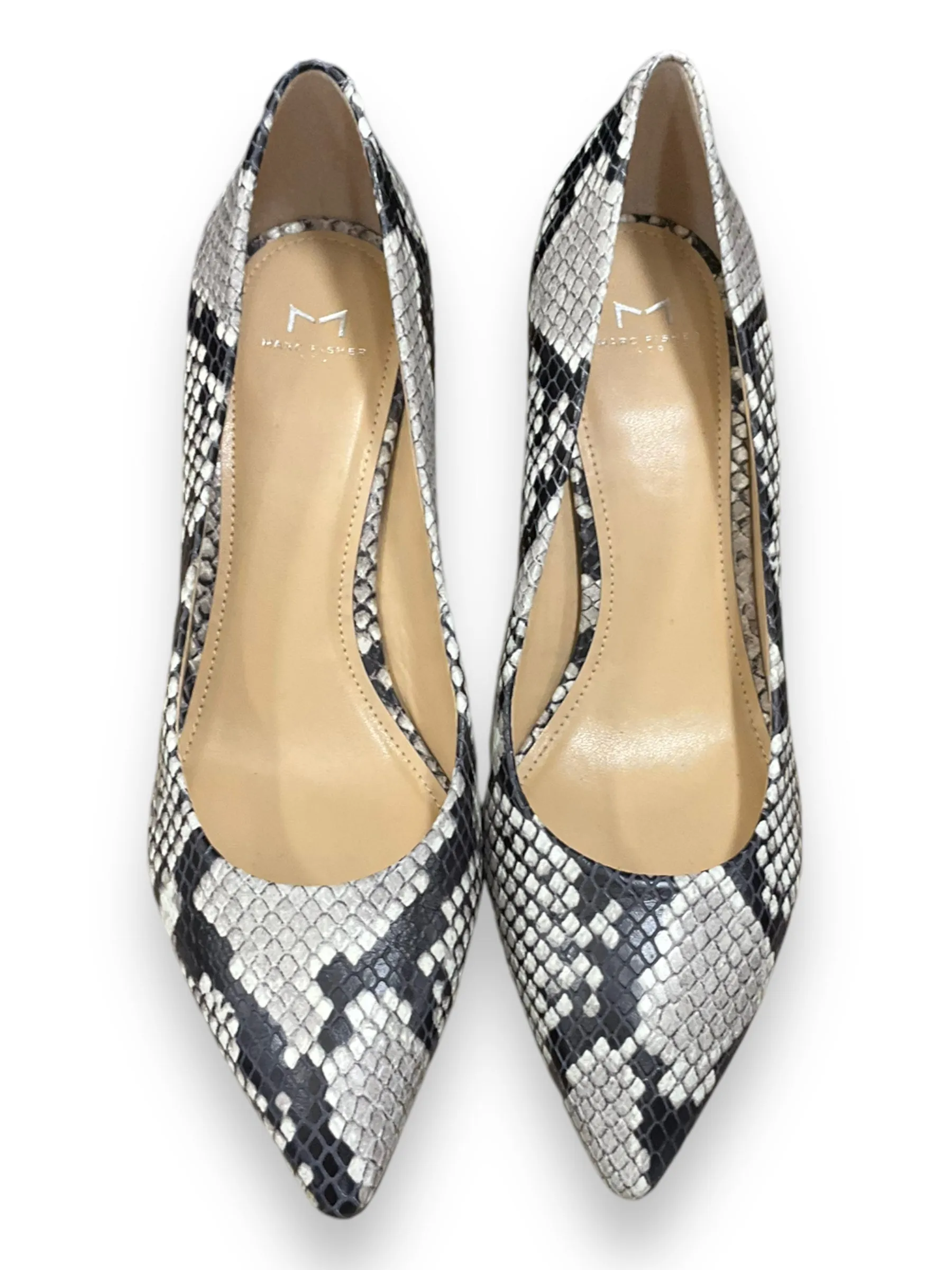 Shoes Heels Block By Marc Fisher In Snakeskin Print, Size: 7.5 marc-fisher