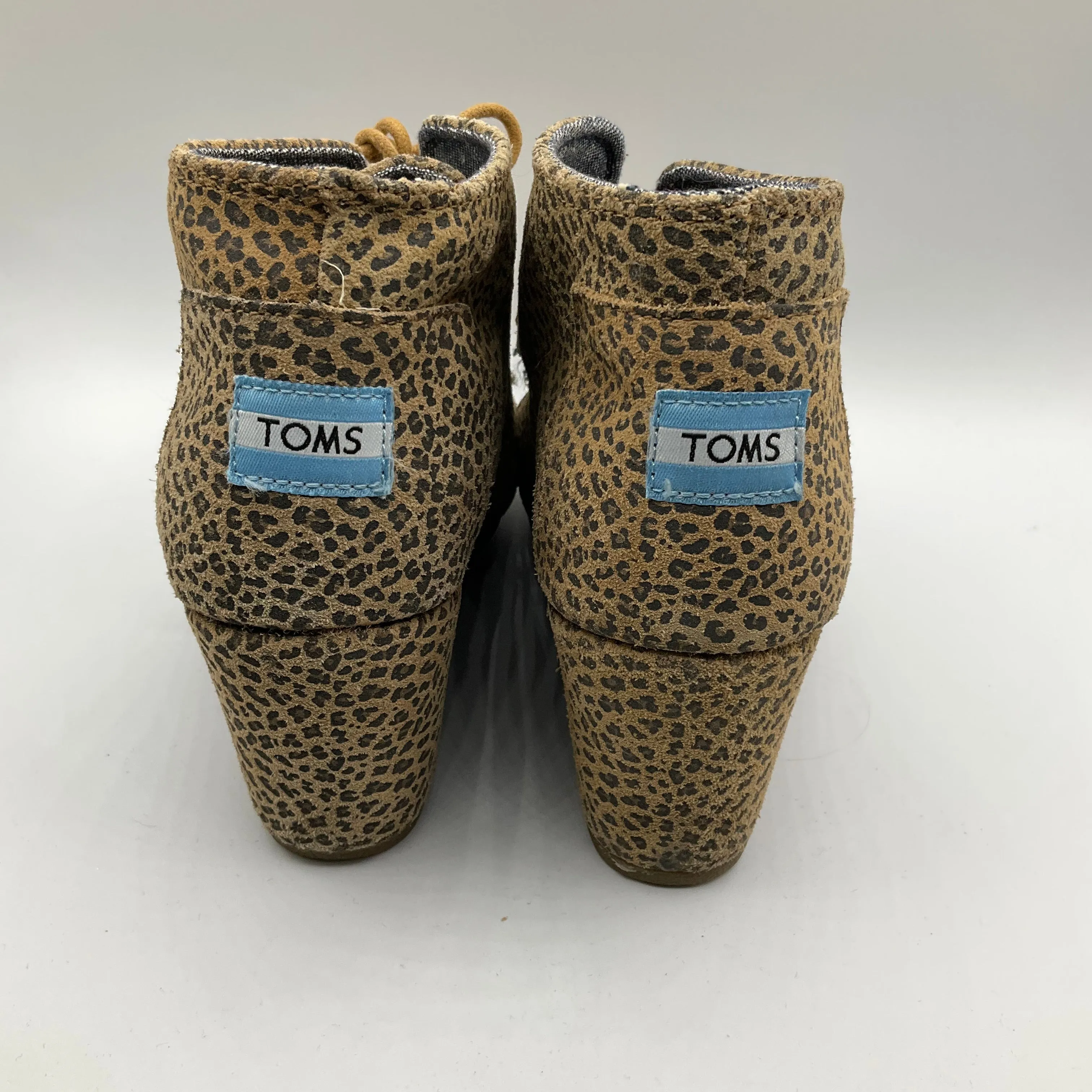Shoes Heels Platform By Toms In Animal Print, Size: 9 toms