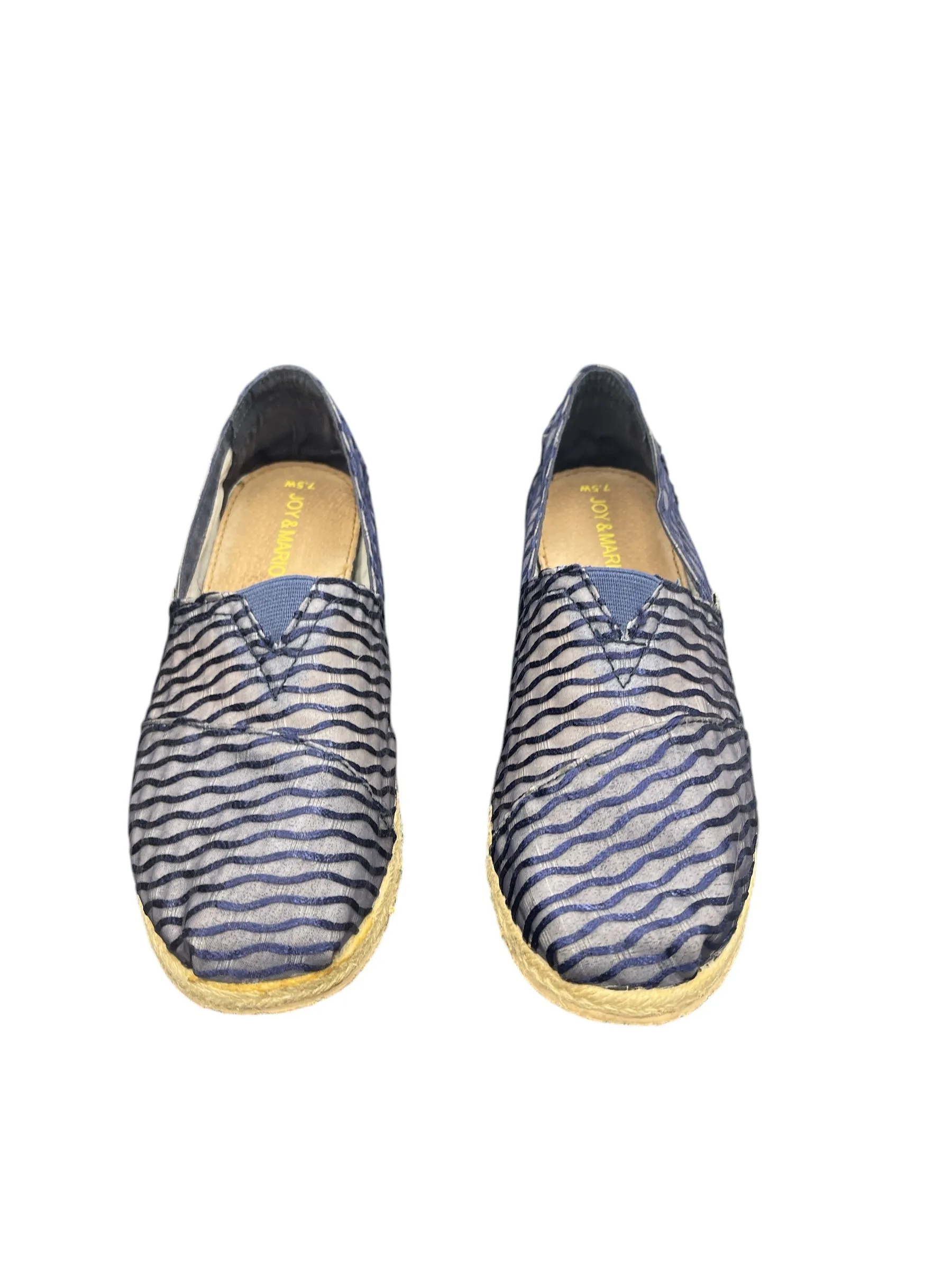 SHOES HEELS WEDGE by    CLOTHES MENTOR In BLUE, Size: 7.5