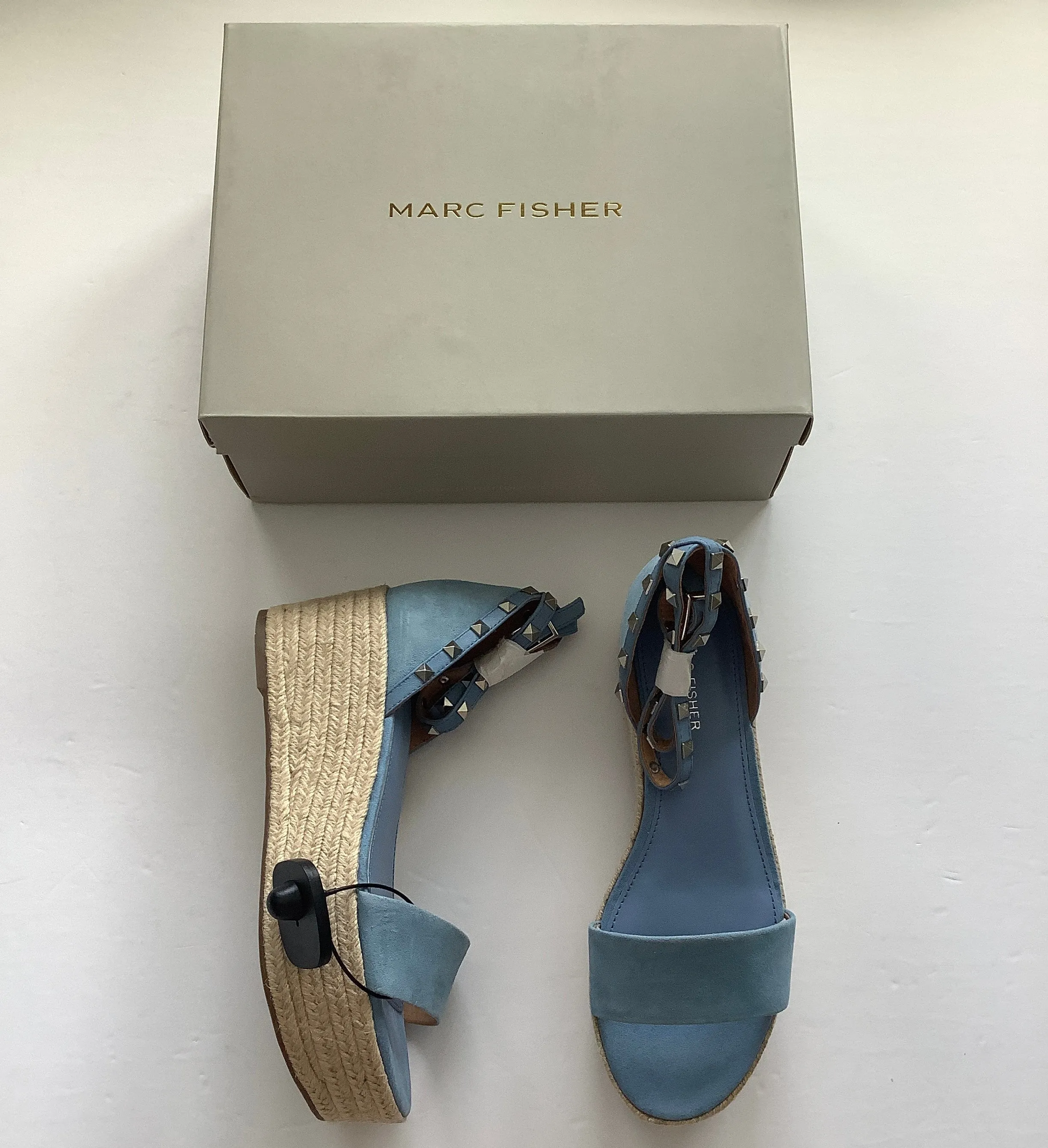 Shoes Heels Wedge By Marc Fisher In Blue, Size: 9 marc-fisher