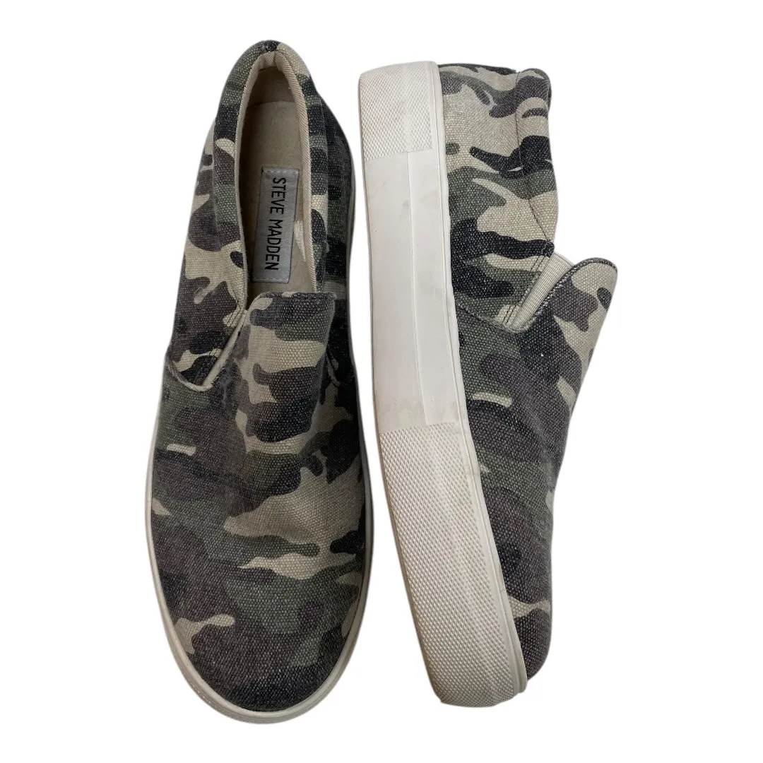 Shoes Sneakers By Steve Madden In Camouflage Print, Size: 8 steve madden