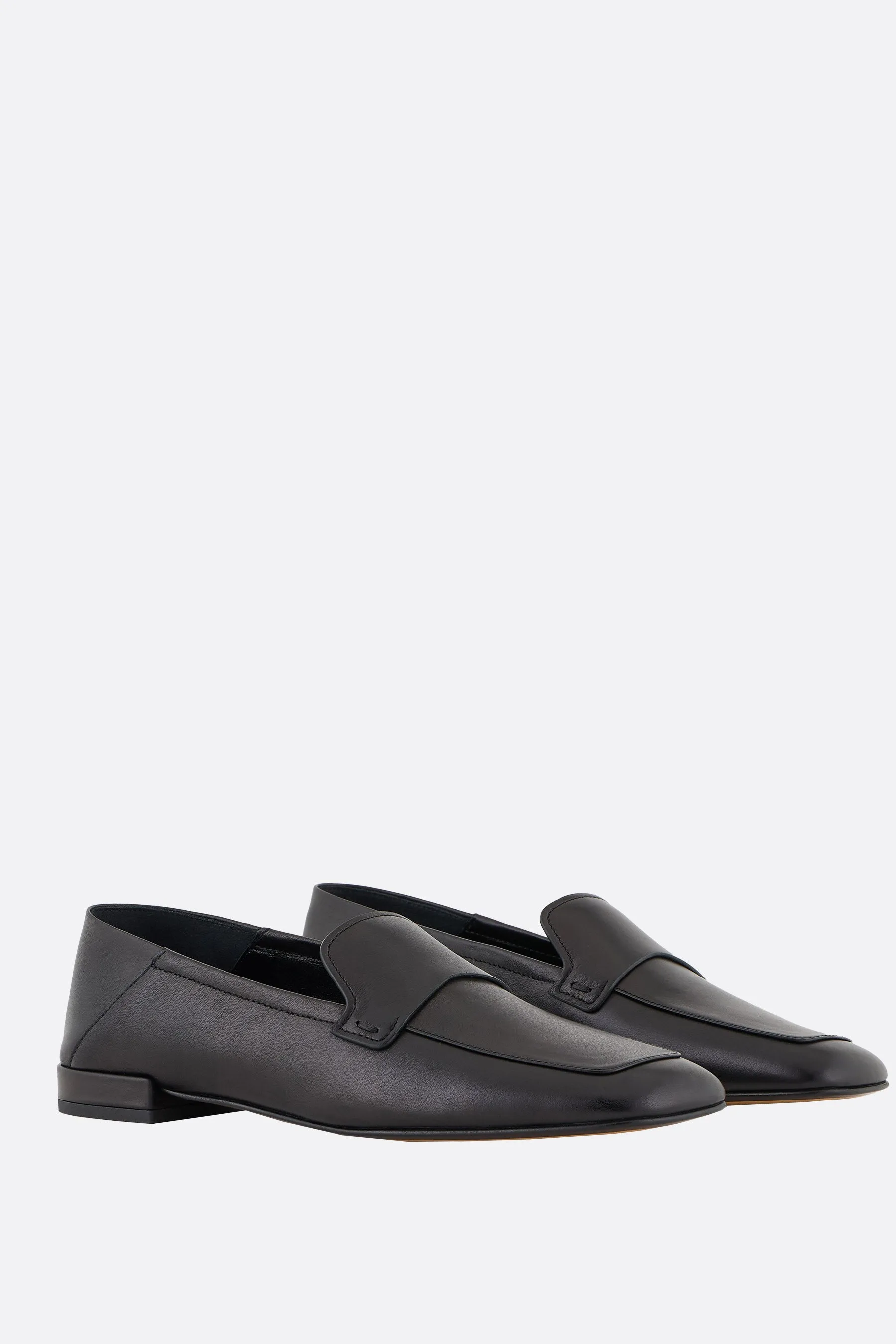 smooth leather loafers