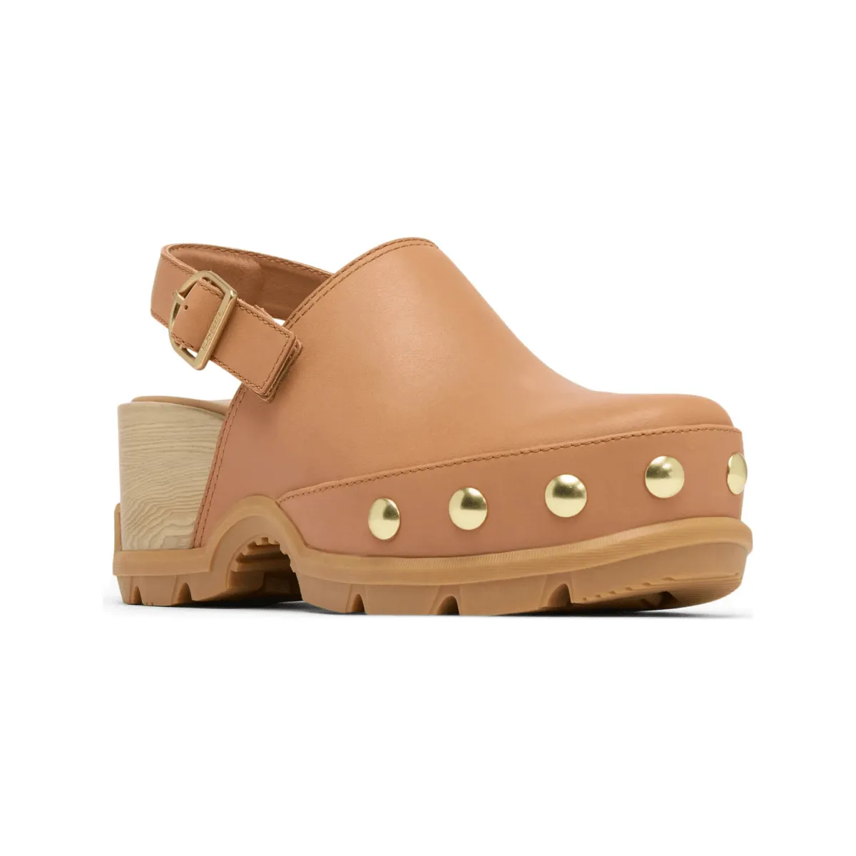 Sorel Women's Roam'N Clog RVT Tawny Buff/Gum 17