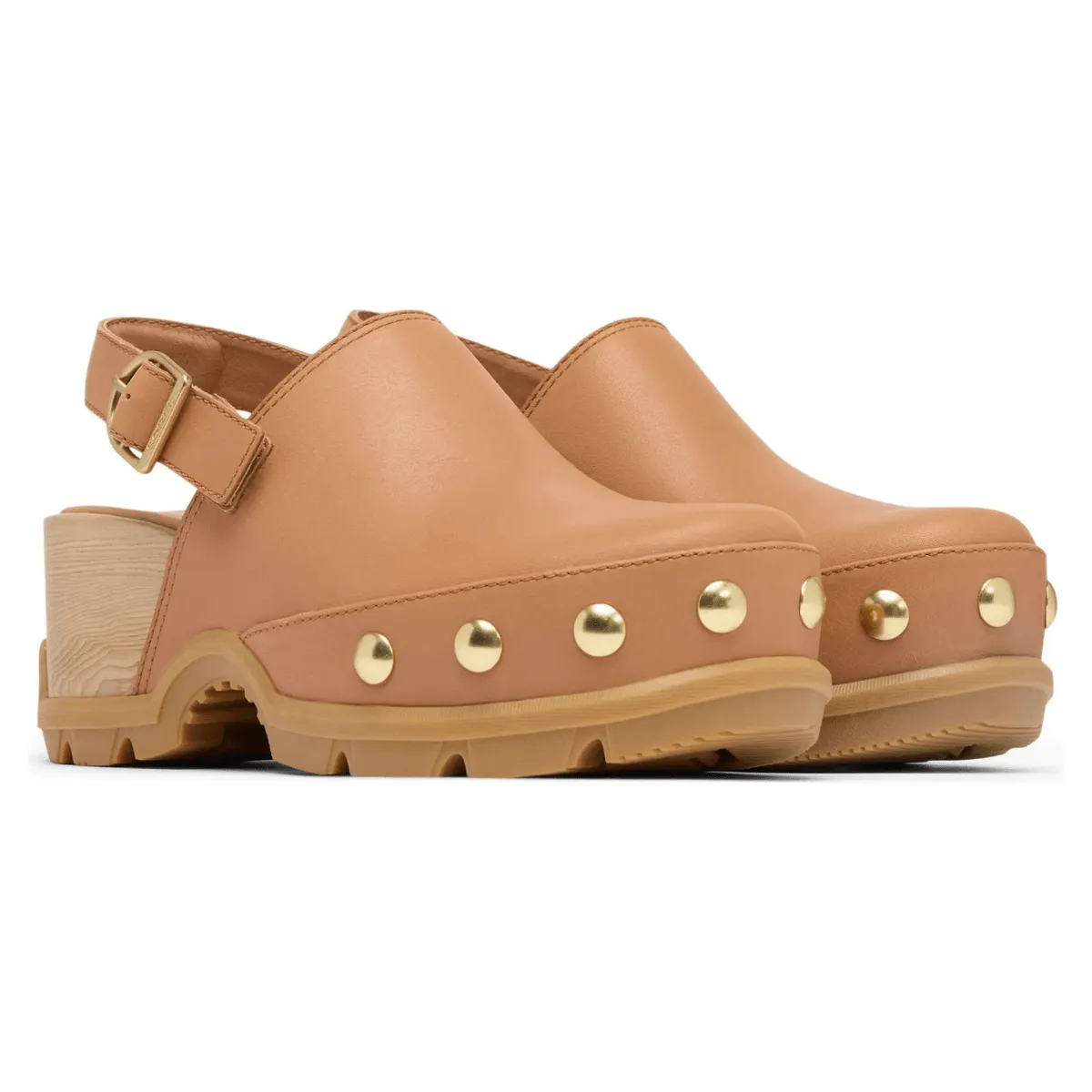 Sorel Women's Roam'N Clog RVT Tawny Buff/Gum 17