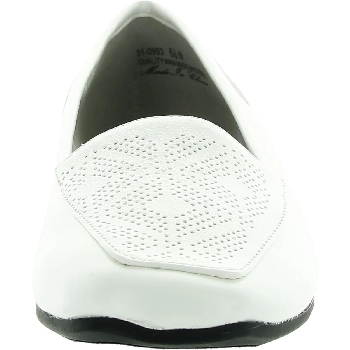 Thrill Perf Womens Comfort Insole Faux Leather Loafers