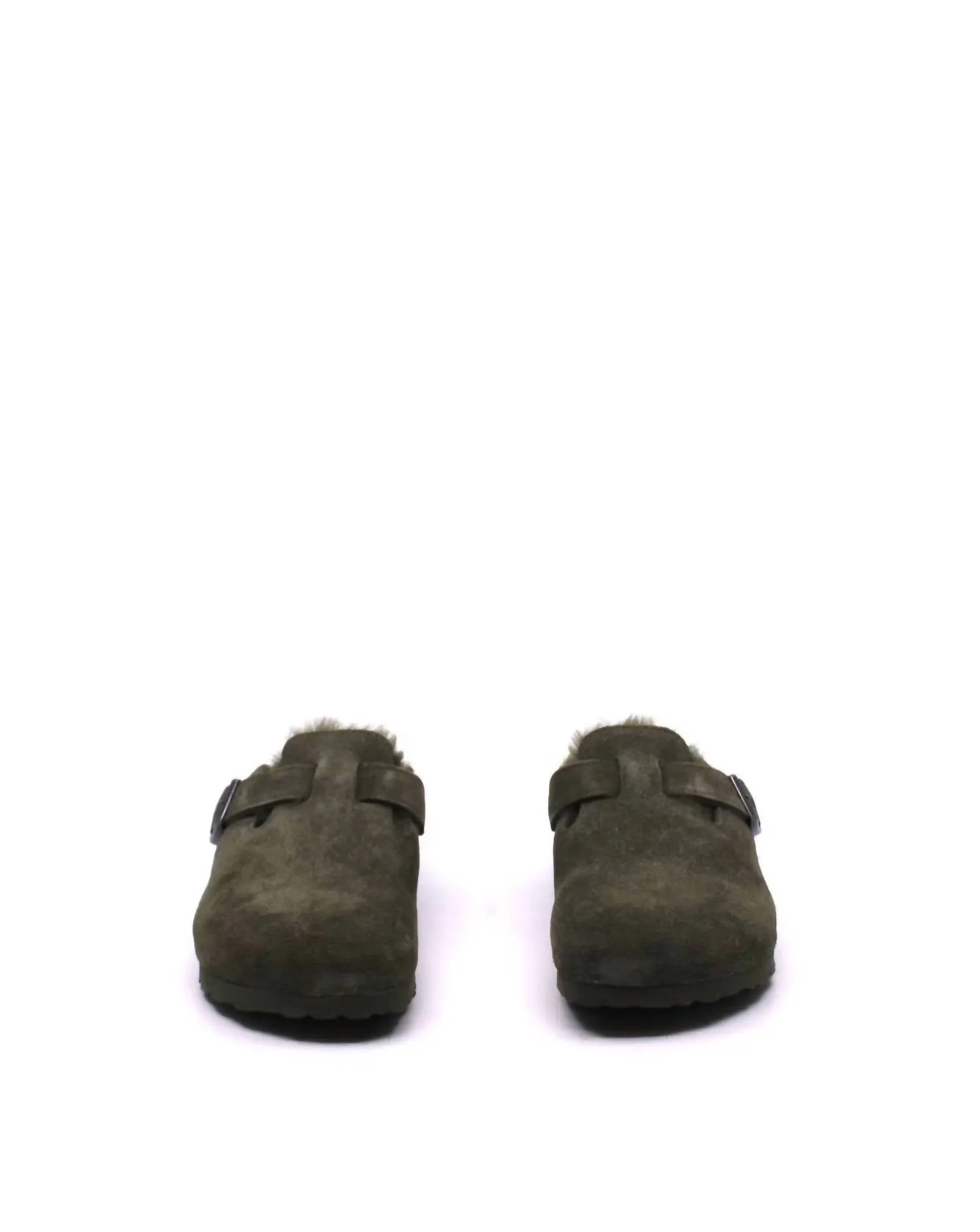 Unisex Boston Shearling Clogs - Narrow In Thyme