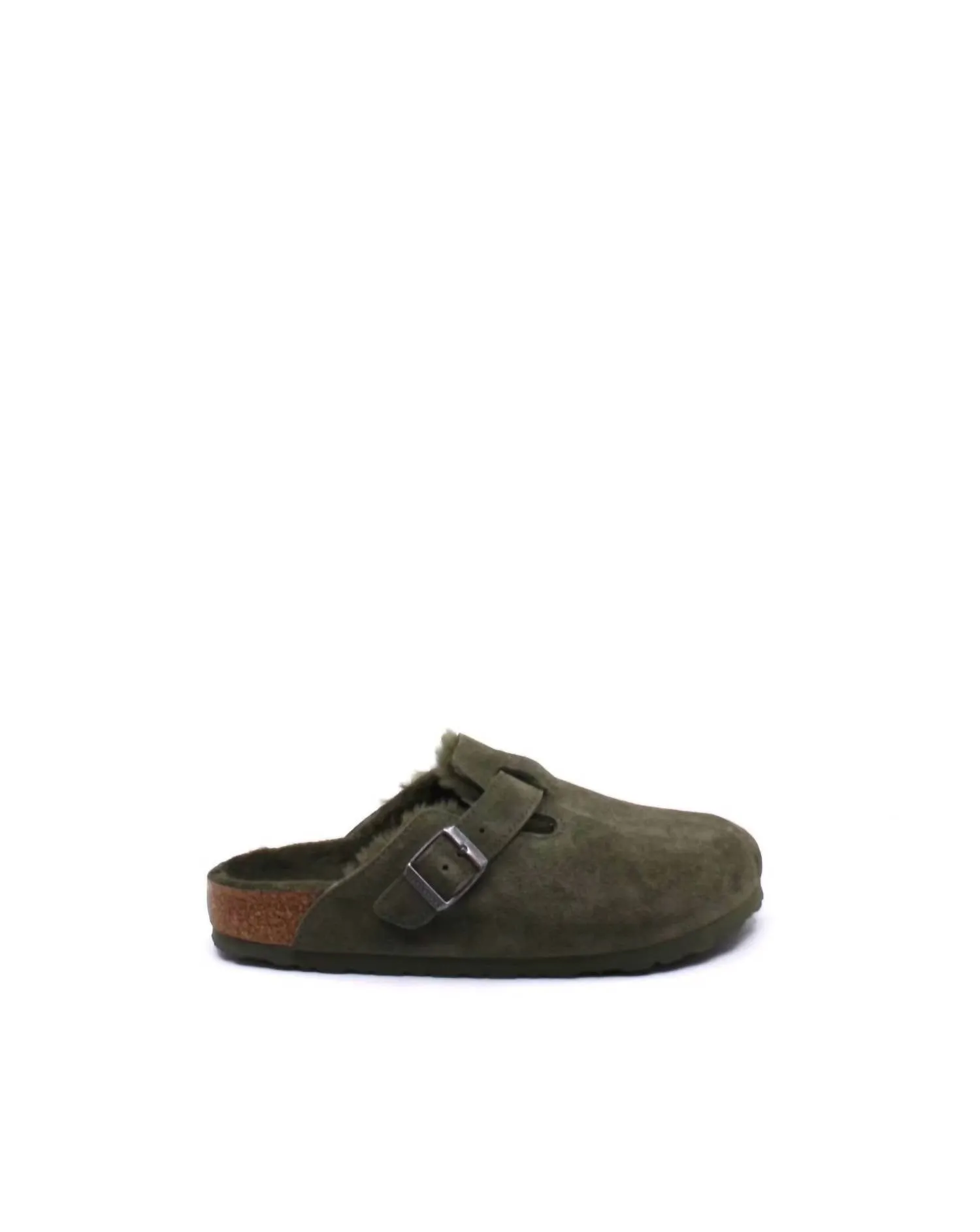 Unisex Boston Shearling Clogs - Narrow In Thyme