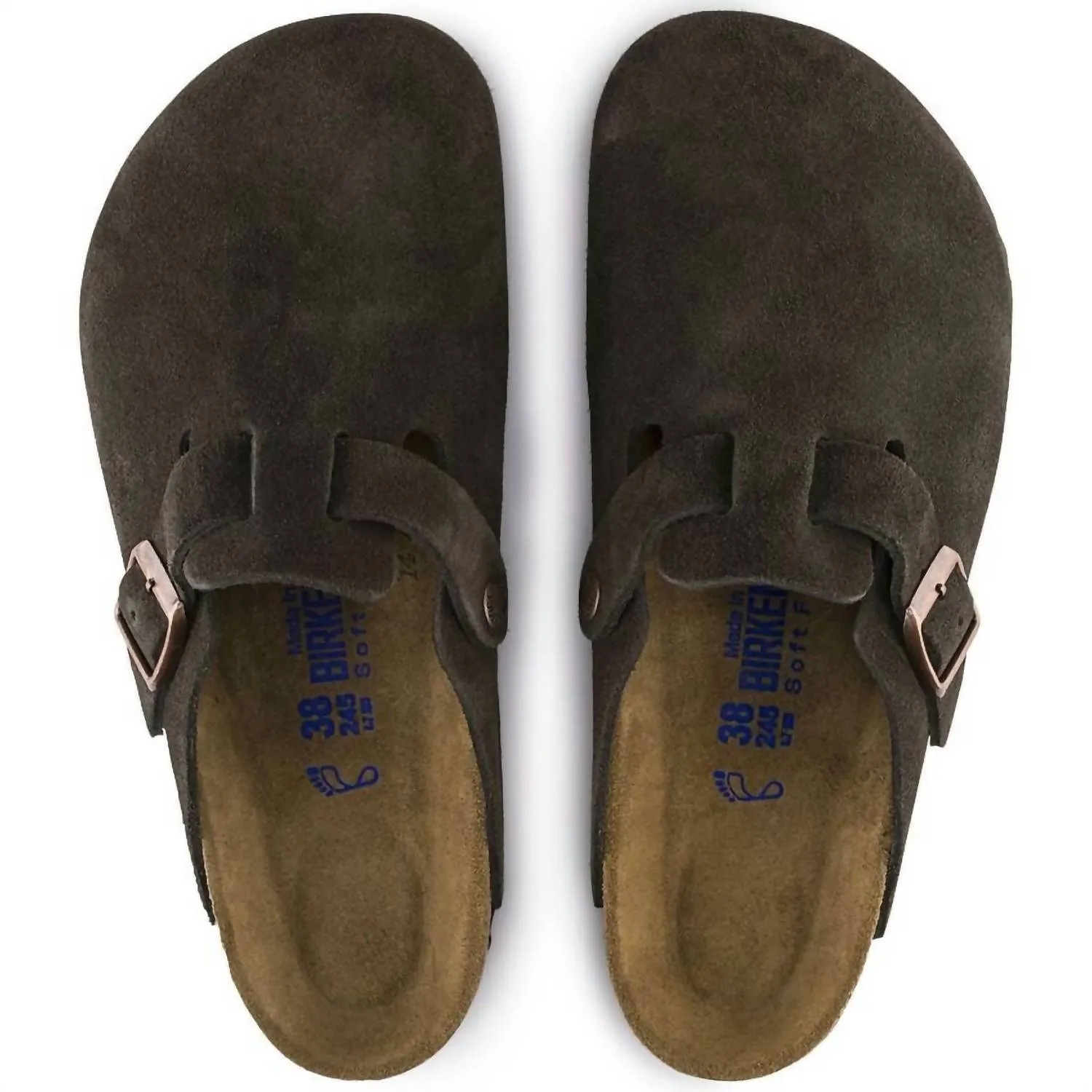Women's Boston Clogs In Mocha Suede