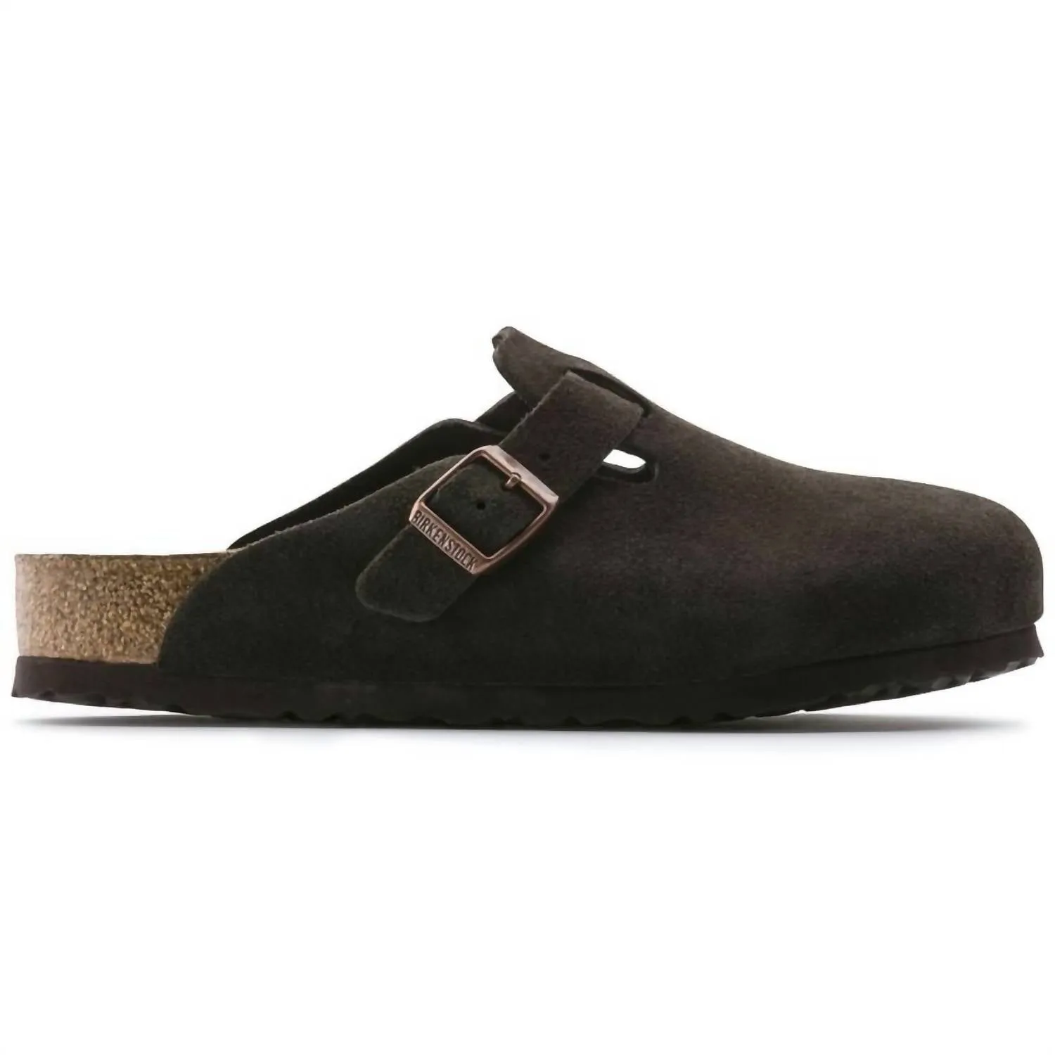 Women's Boston Clogs In Mocha Suede