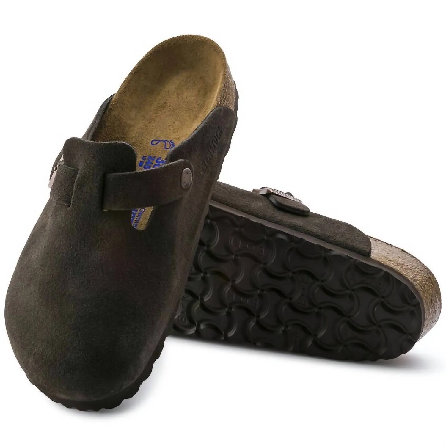 Women's Boston Clogs In Mocha Suede